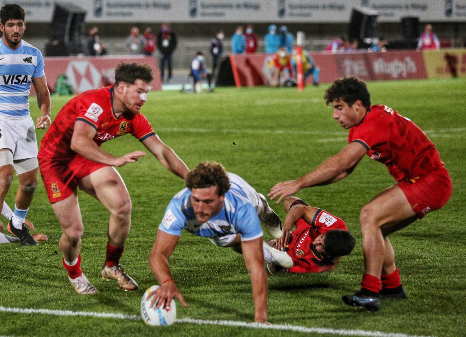 El primer día de las HSBC World Rugby Sevens Series, en fotos