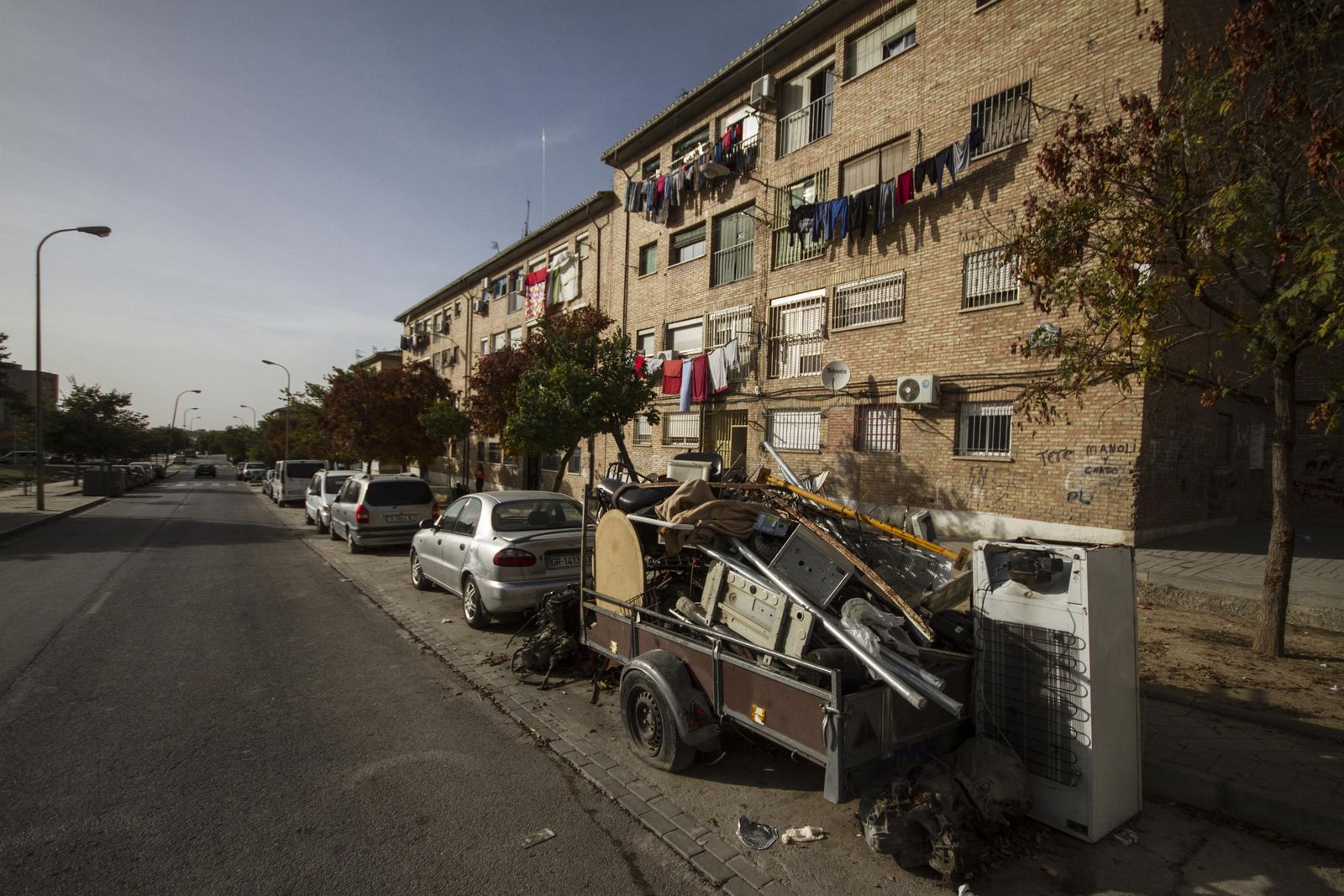Una de las calles del distrito Norte, en la capital