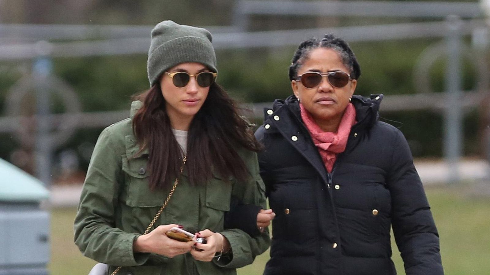 La duquesa de Sussex con su madre, Doria Ragland.