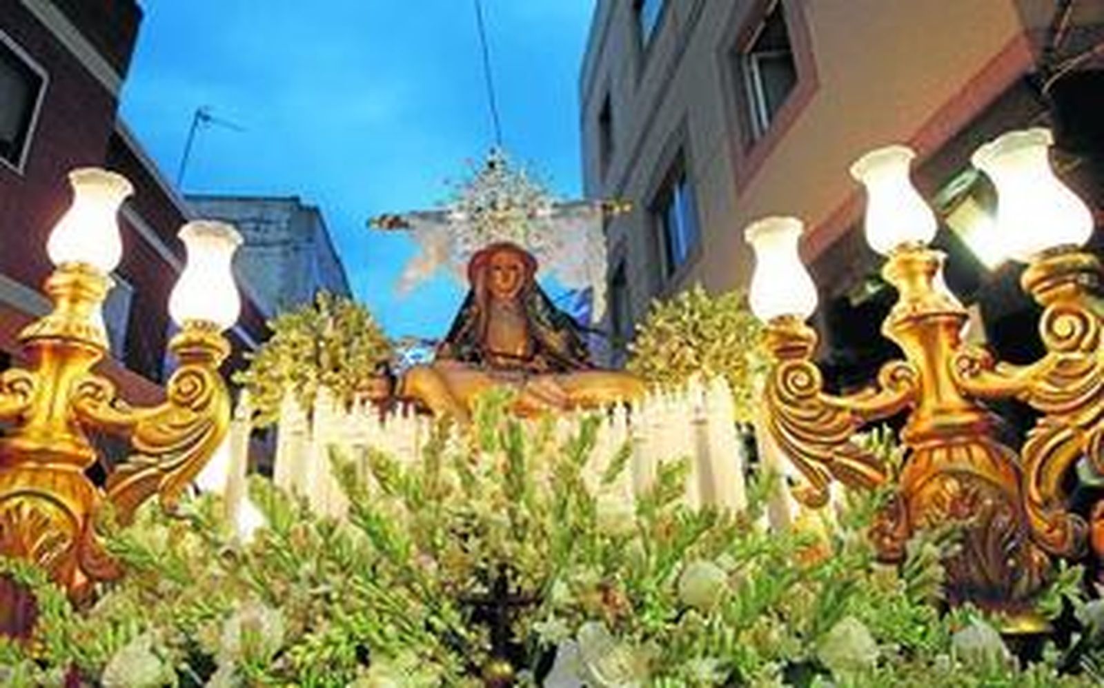 La Virgen de las Angustias volverá a procesionar durante estos días de fiestas.