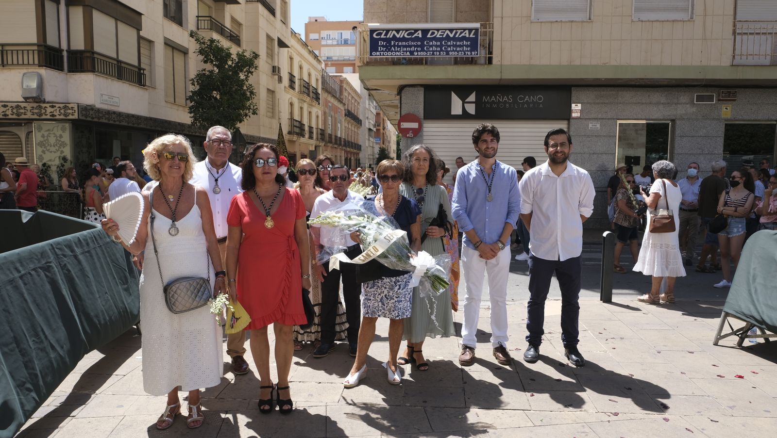 Imágenes de la ofrenda floral a la Virgen del Mar. Feria de Almería 2022