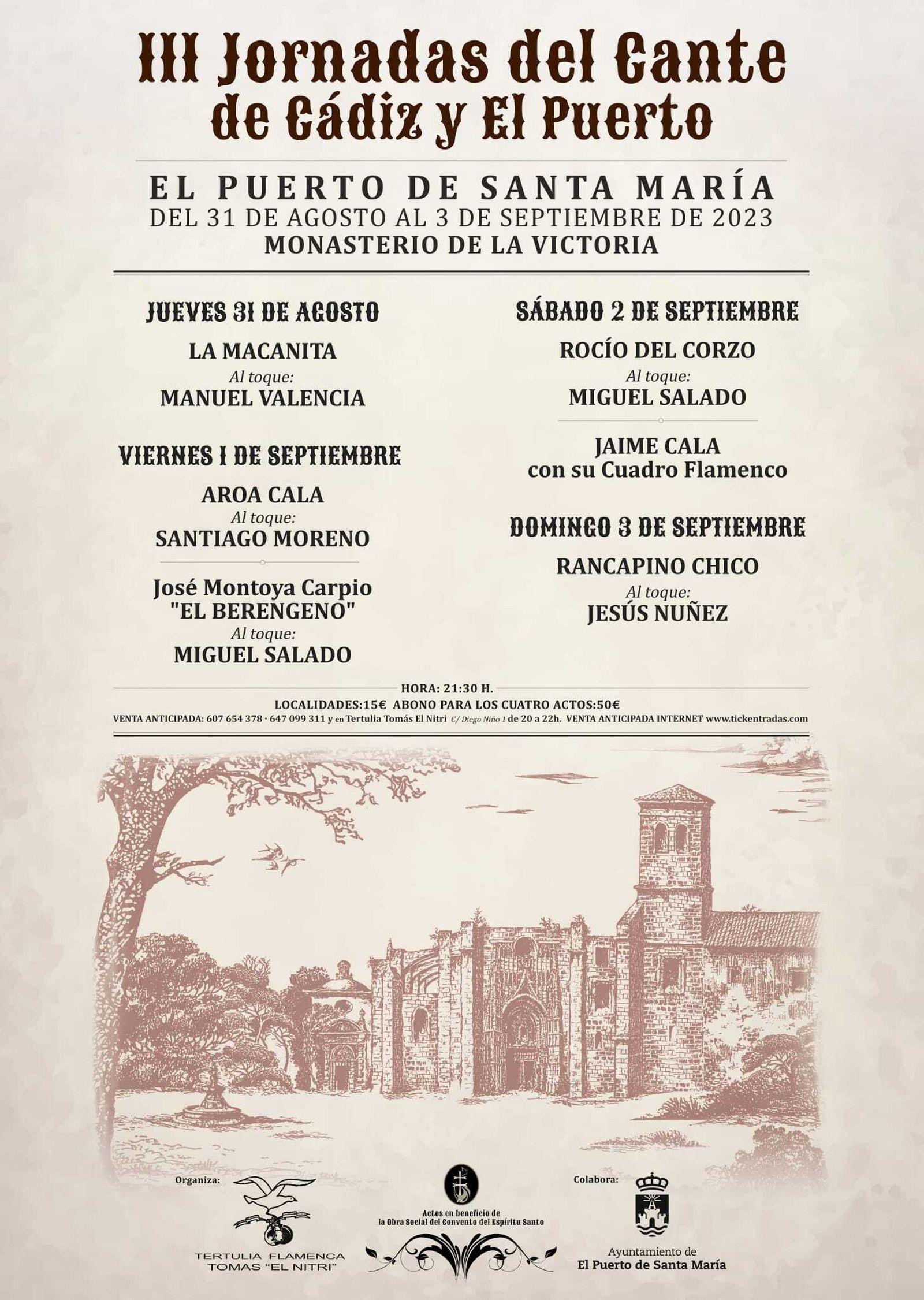 El cartel anunciador de las jornadas.