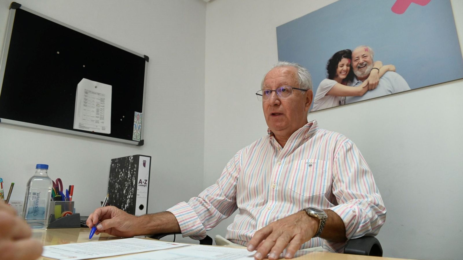 Juan Guijo durante su entrevista con 'el Día'.