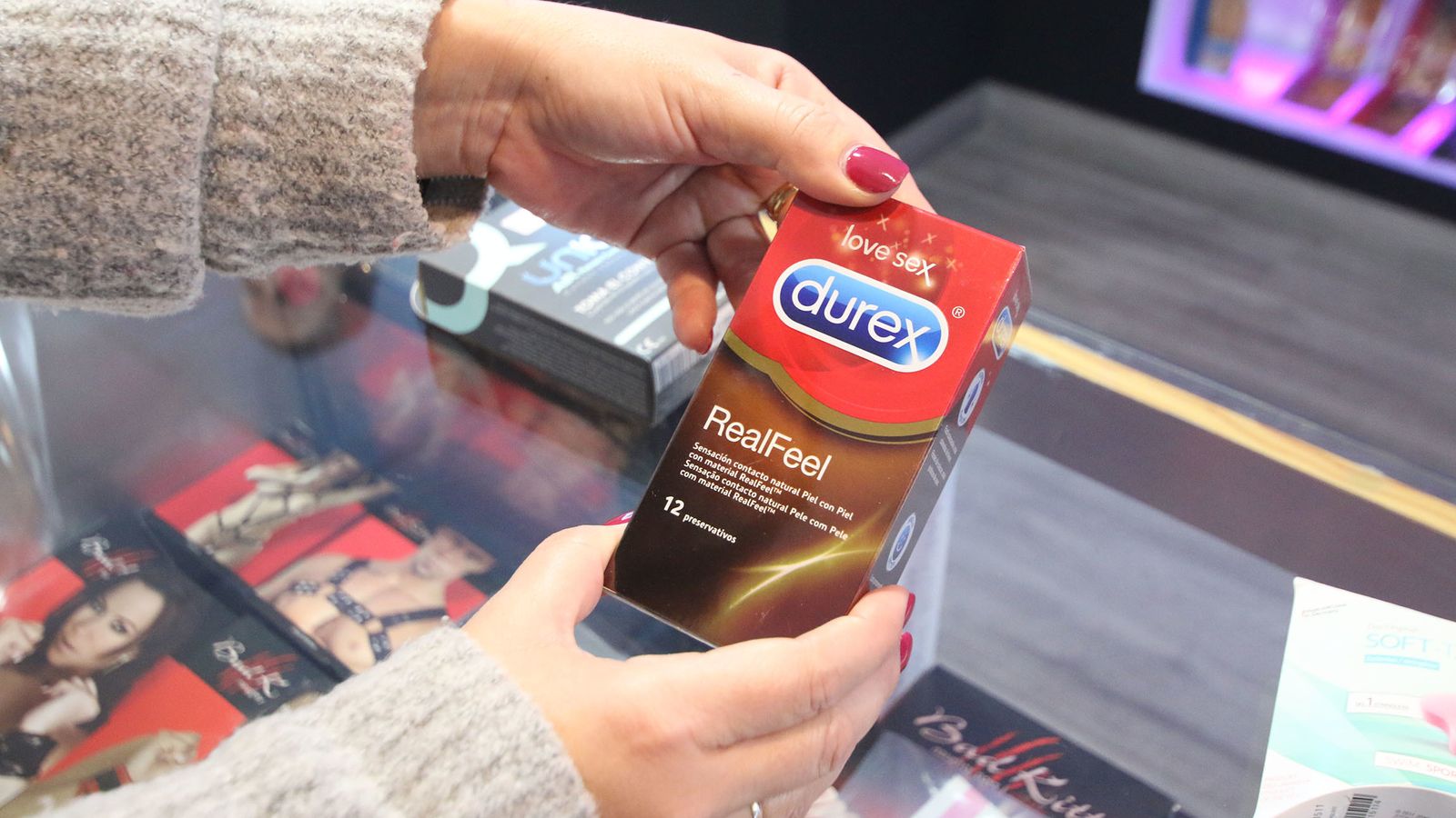 Caja de preservativos masculinos