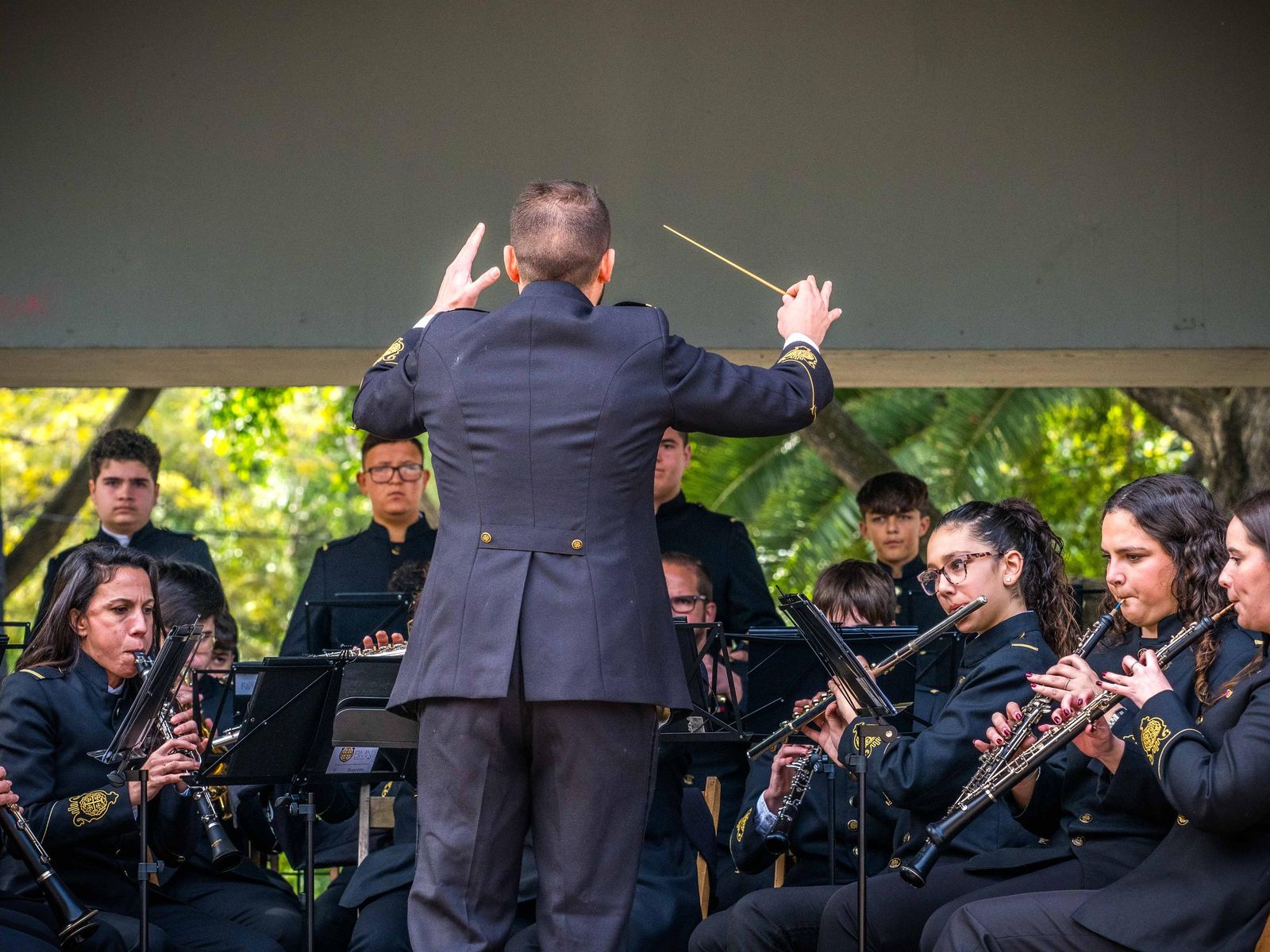 Sones cofrades en el Parque: celebrado el certamen de bandas de Nazareno en San Fernando