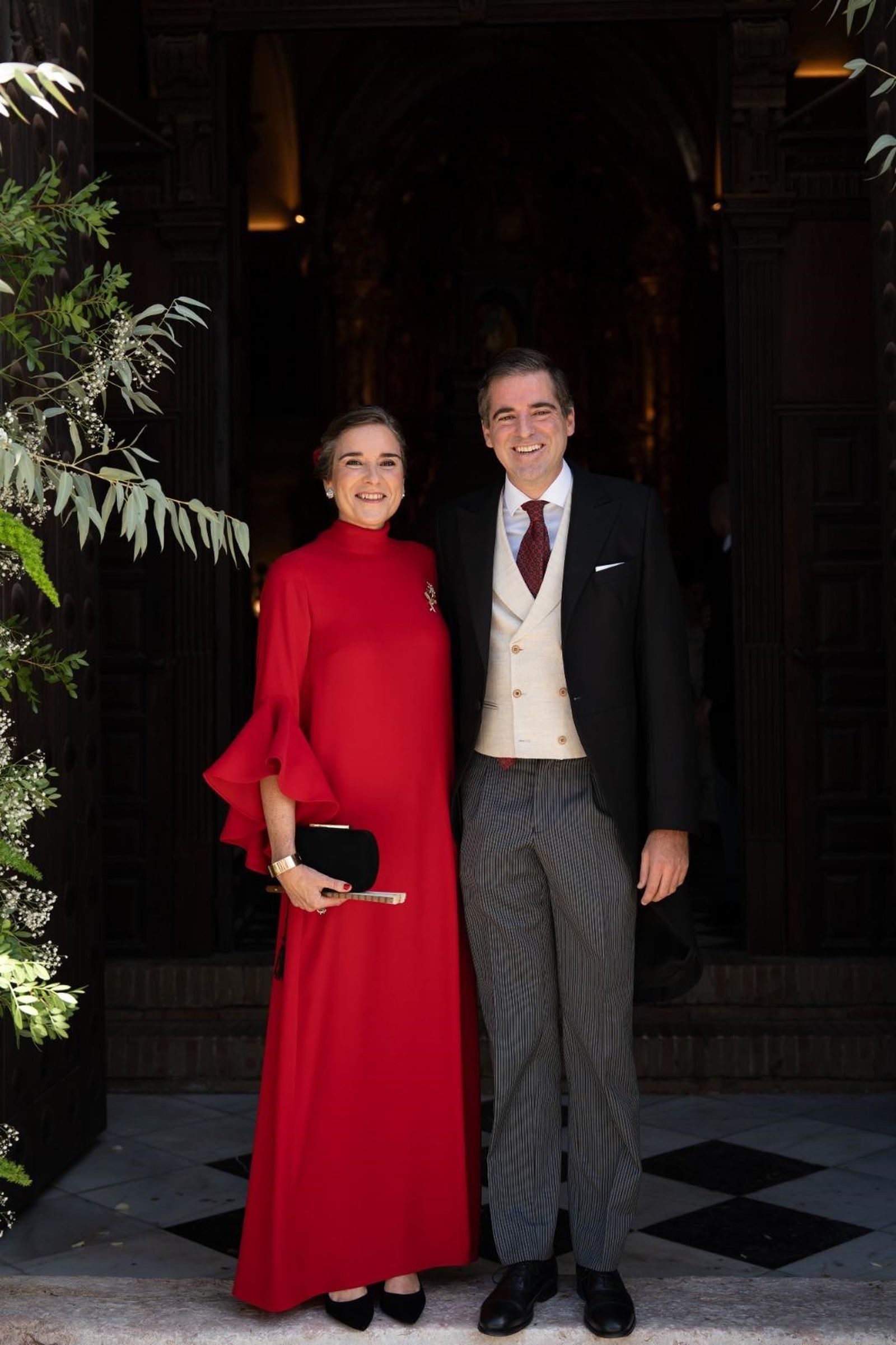 La madrina, Almudena González, con Jaime González León