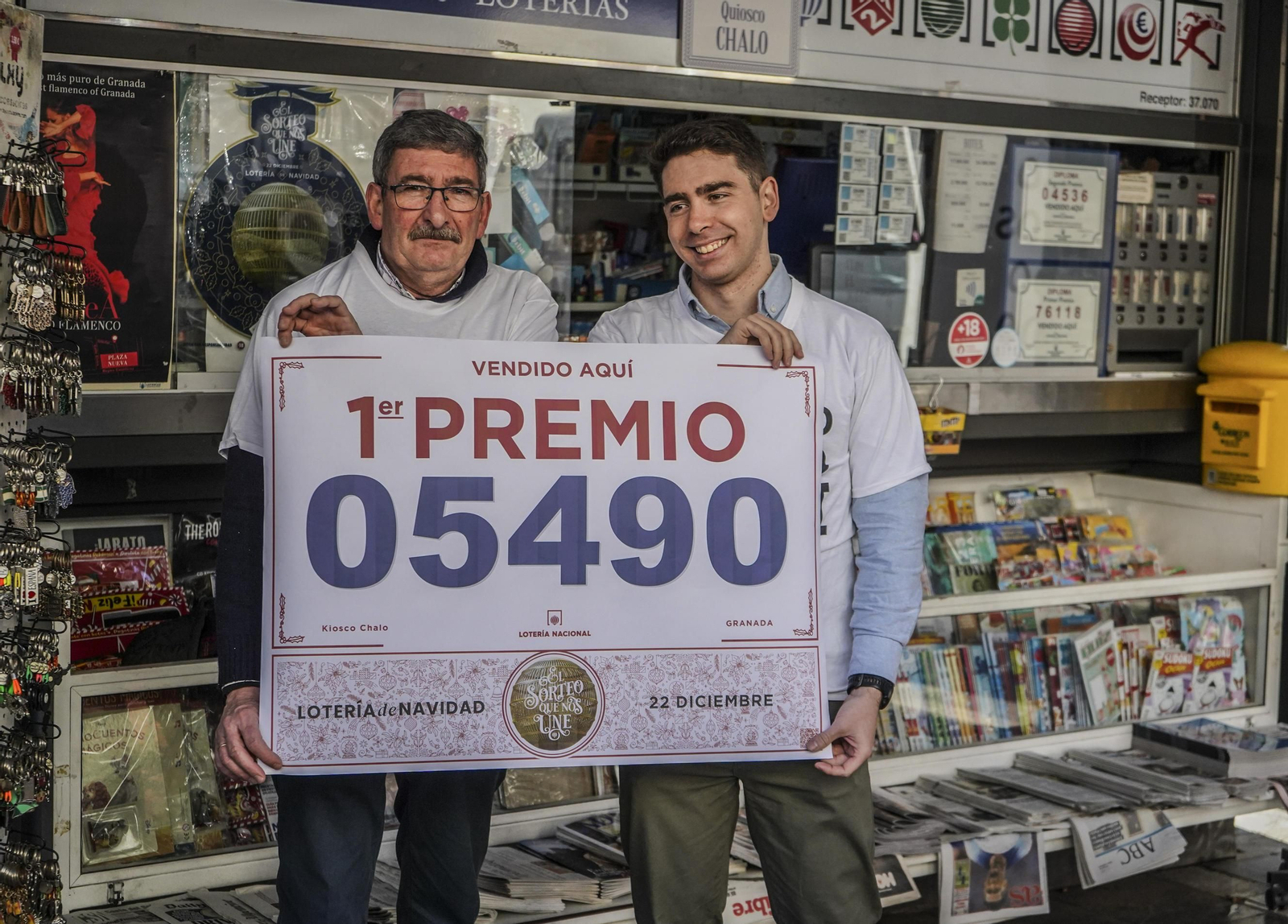 Así se ha celebrado el Gordo de la Lotería de Navidad en Granada capital