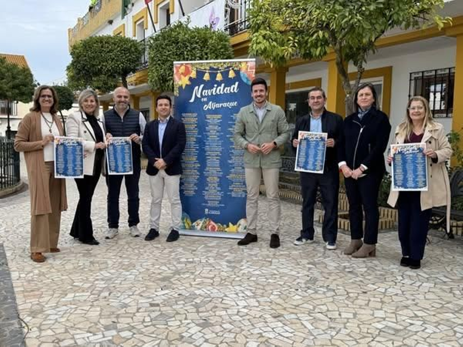 Un momento de la presentación del programa navideño en Aljaraque