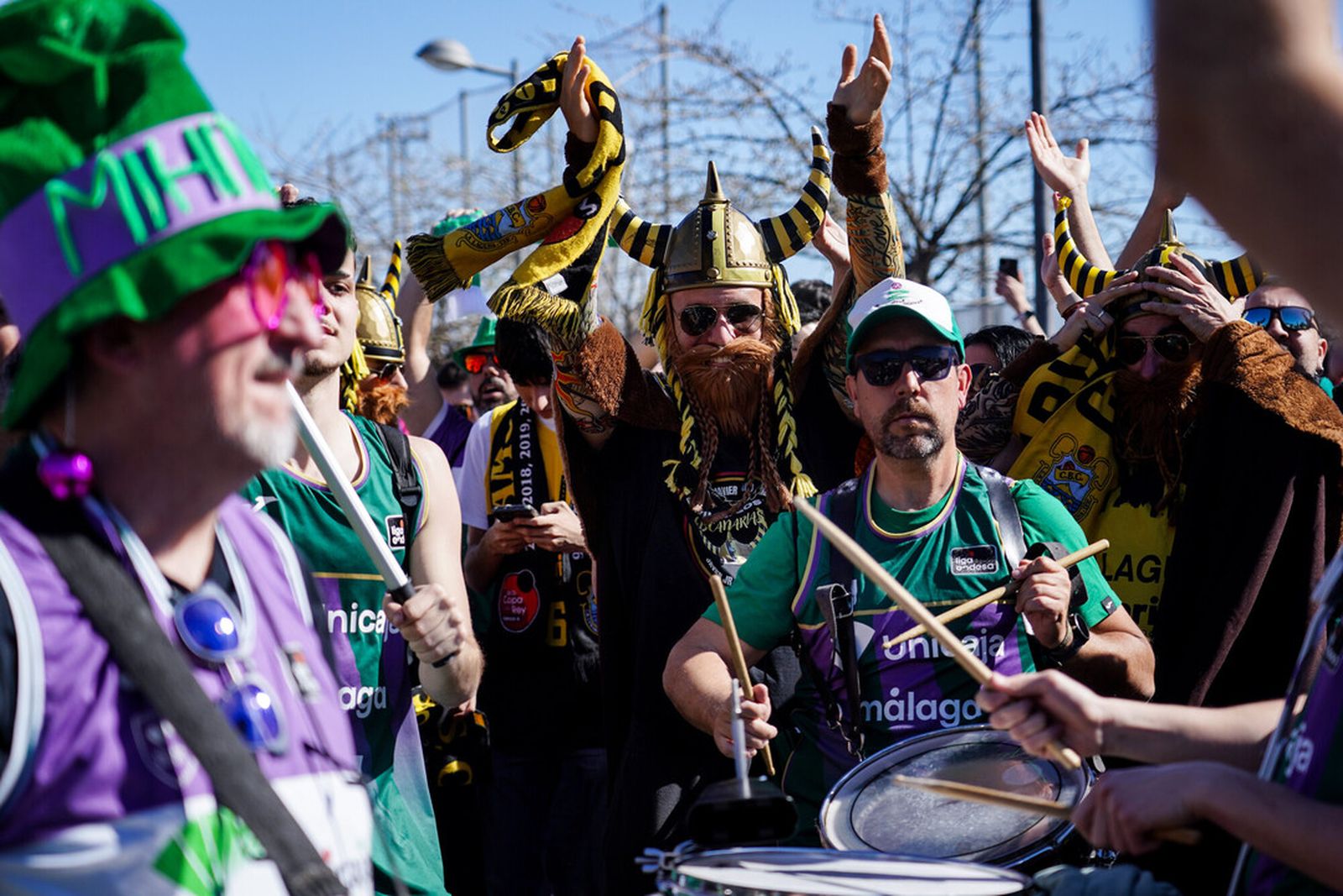 Las fotos del encuentro de aficiones de la Copa del Rey de Valencia