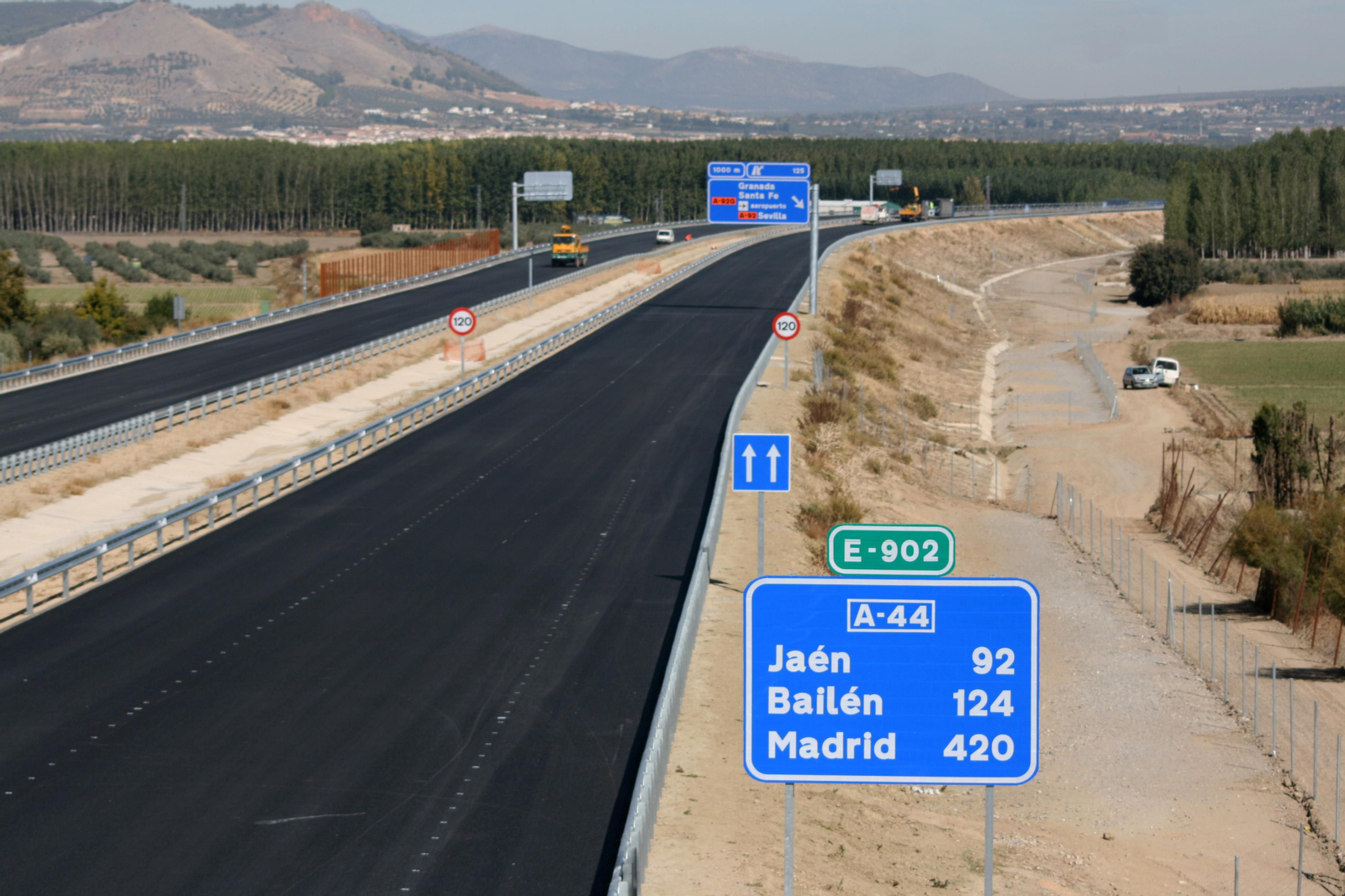 Fotos de la recta final de las obras de la Segunda Circunvalación de Granada