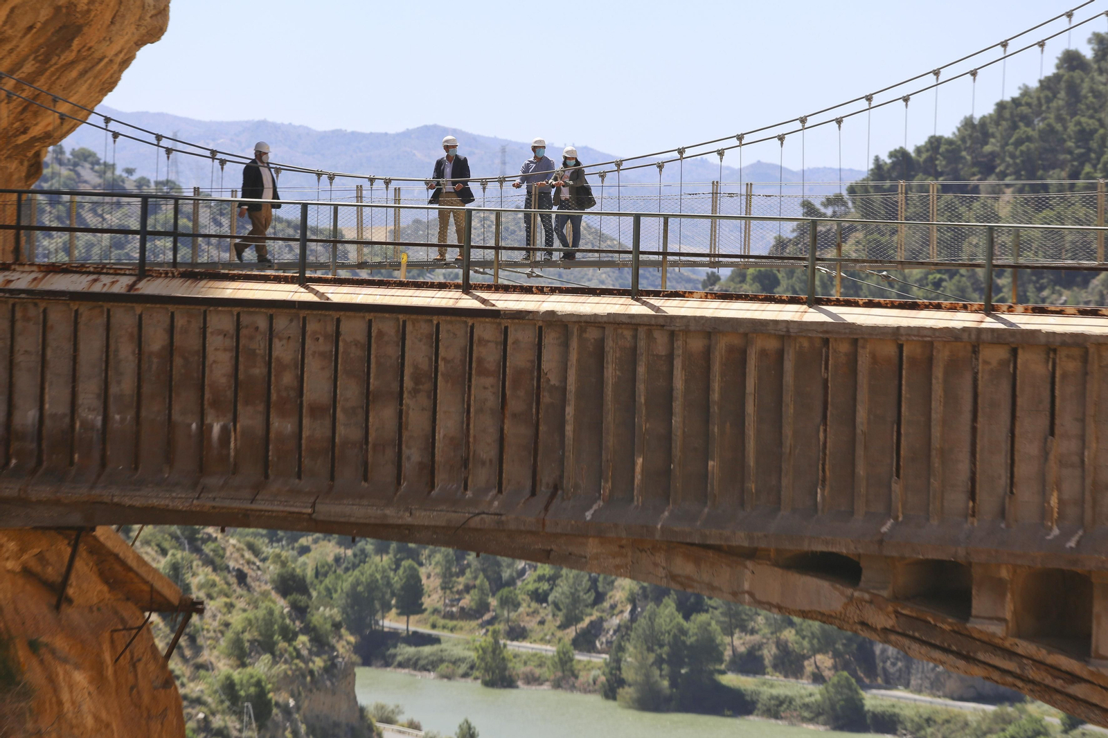 Fotos del Caminito del Rey. Así se extrema la seguridad para su reapertura en el desescalada