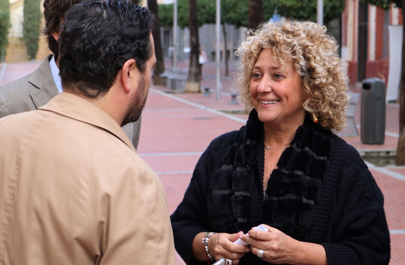 Pilar Marín, esta mañana, antes de presentar el foro en el Paseo Santa Fe.