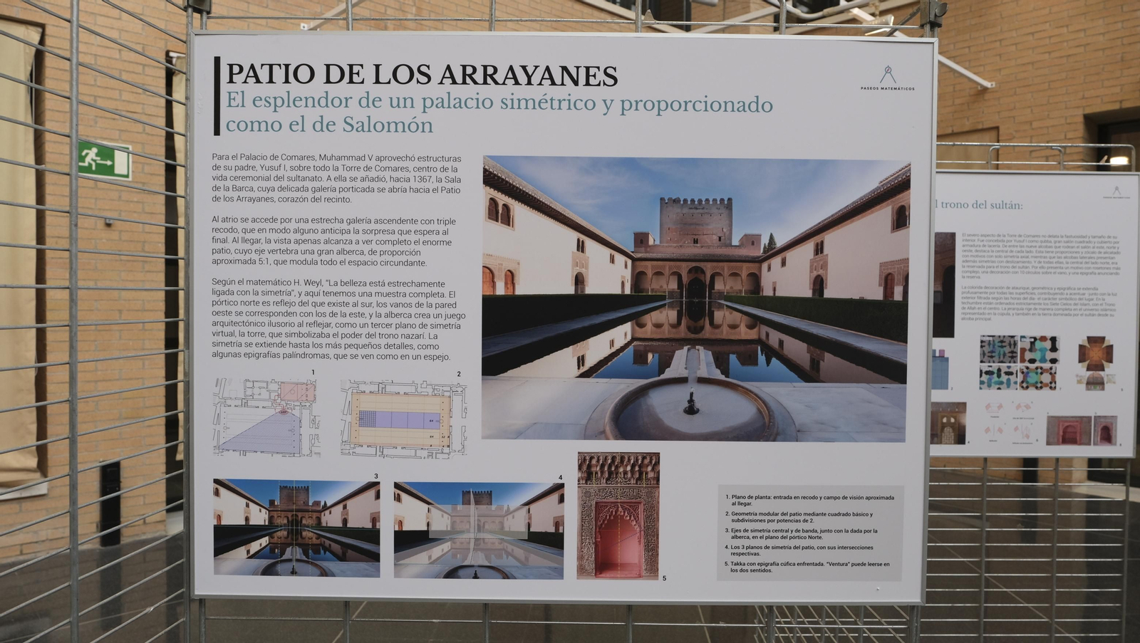 Imágenes de la inauguración de la exposición 'Paseo Matemático Al-Ándalus' en la Universidad de Almería
