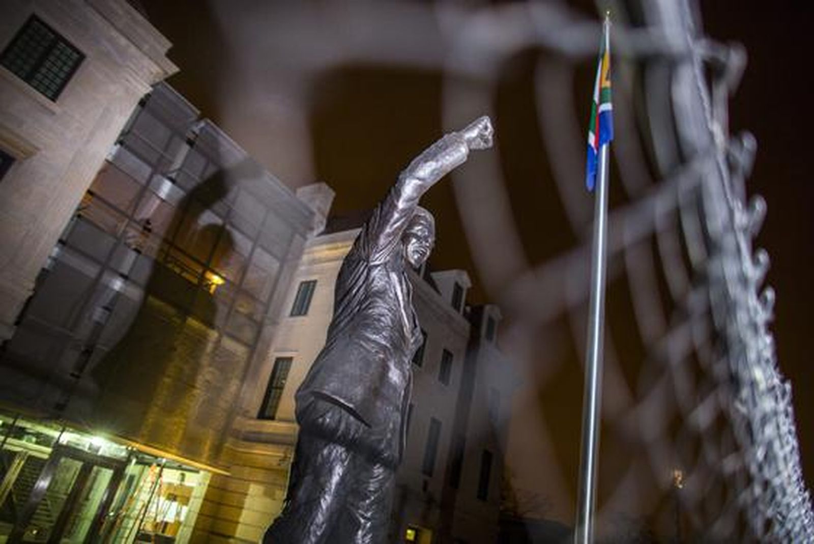 Concentración ante la embajada de Sudáfrica en Washington.

Foto: EFE