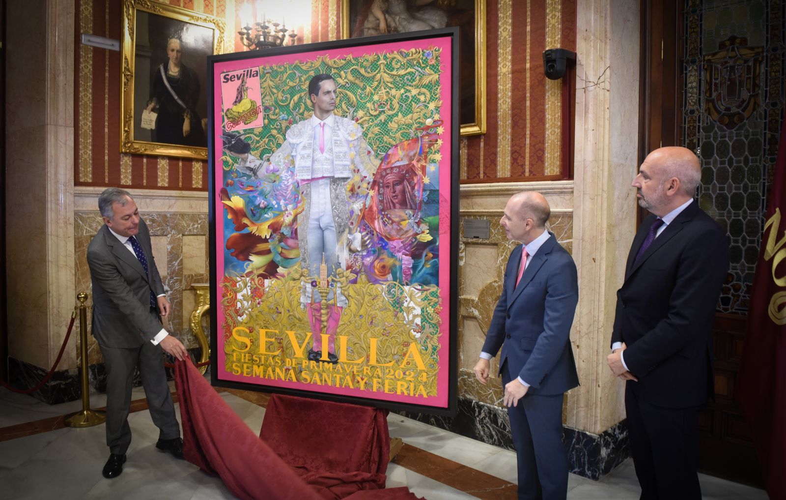 La presentación del cartel de las Fiestas de Primavera de Sevilla 2024, en imágenes