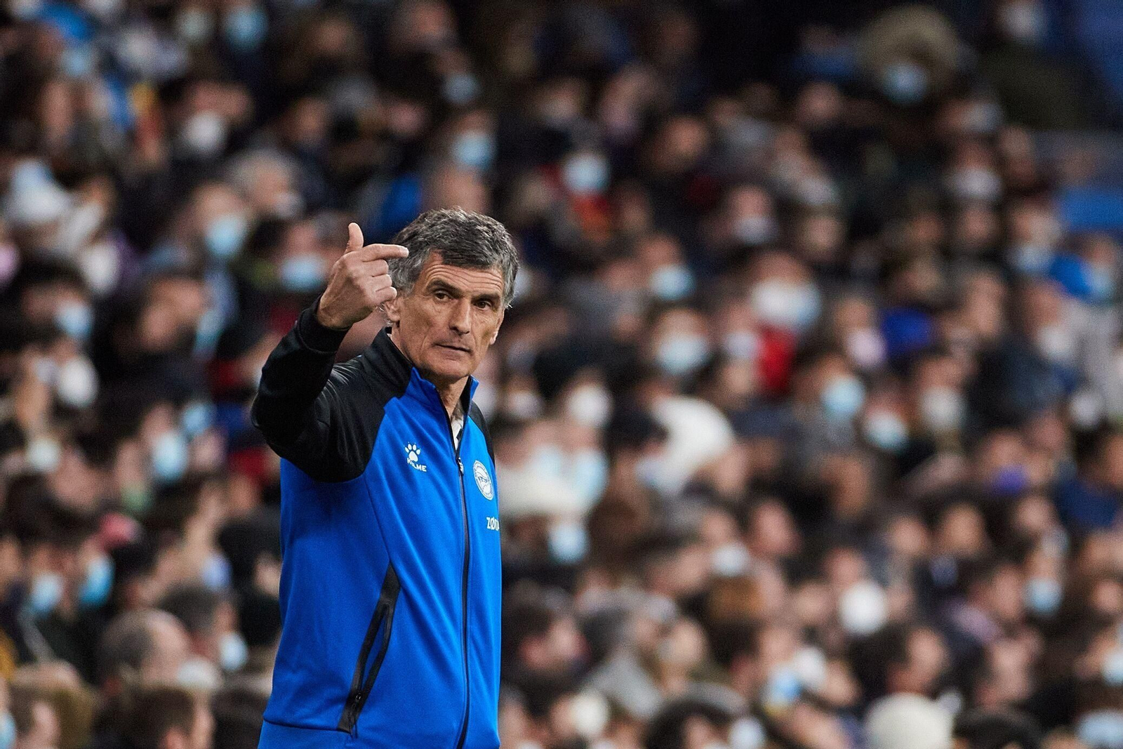 José Luis Mendilibar, entrenador del Alavés.