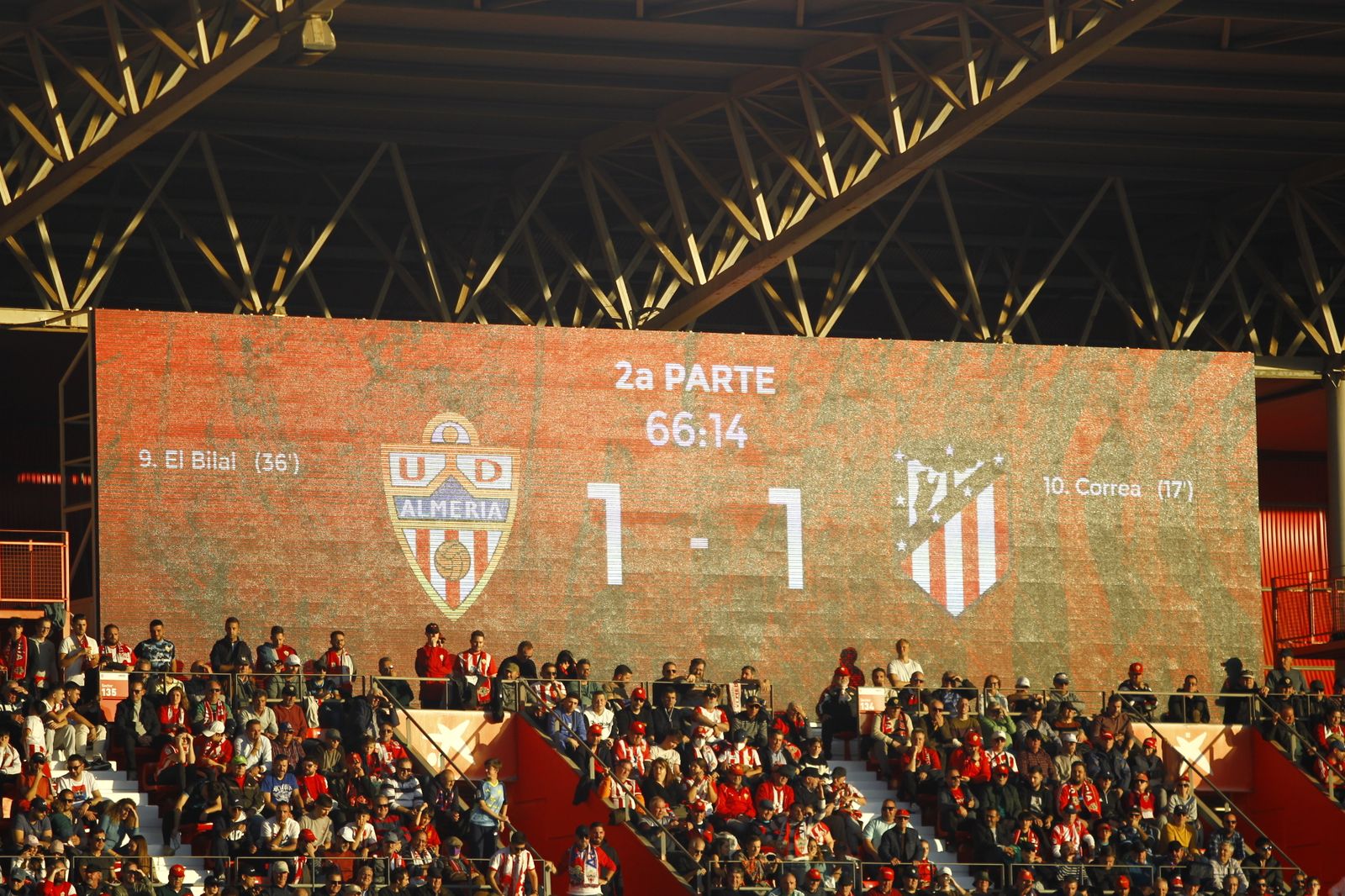 Imágenes del partido U.D. Almería-Atlético de Madrid