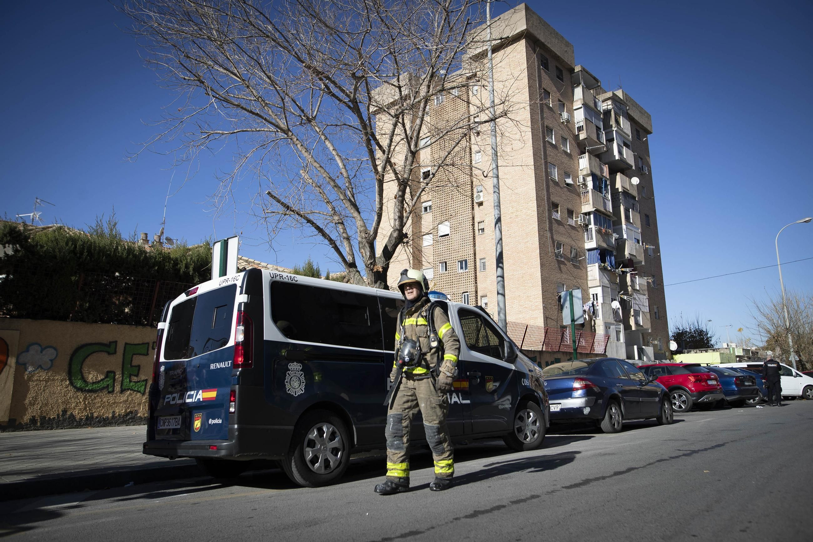 Bloque de la zona Norte en el que se produjo el incendio en el que murió un bebé.