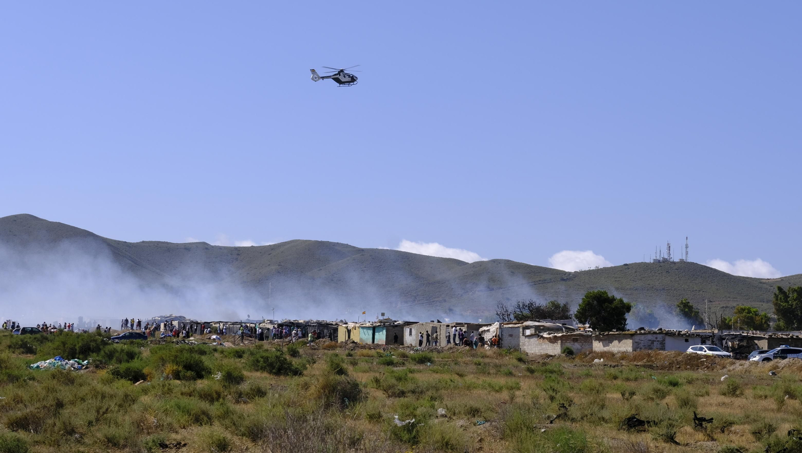 Fotogalería incendio asentamiento de chabolas en Atochares-Níjar (Almería)