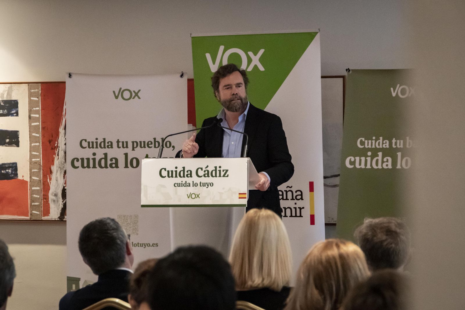 Espinosa de los Monteros, en un mitin de Vox en Jerez