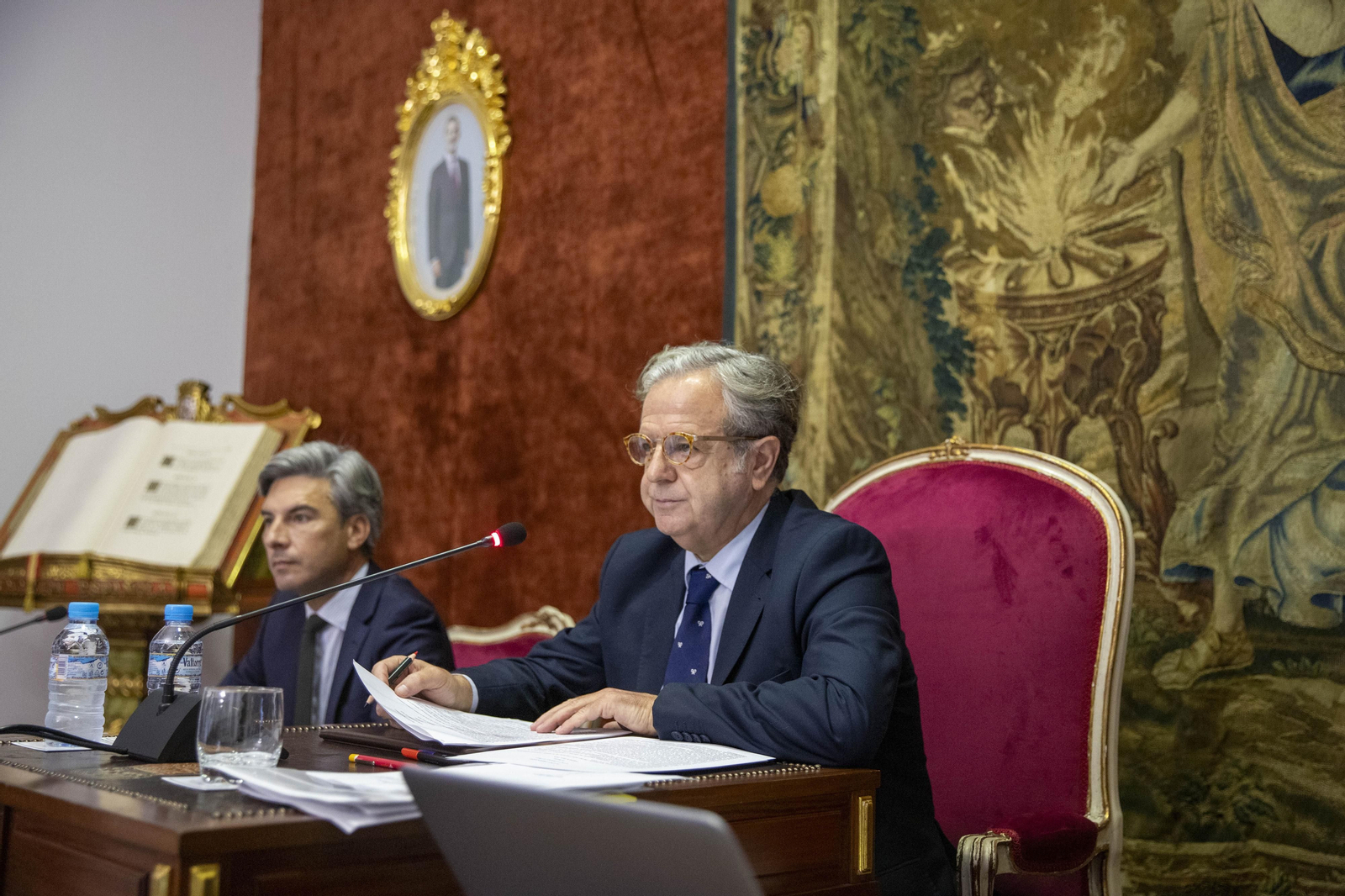 El presidente de la Diputación, Salvador Fuentes, en el Pleno de noviembre.