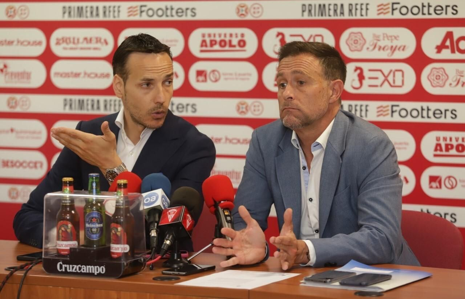 Félix Sancho y Miguel Ángel García, este martes en el Nuevo Mirador.