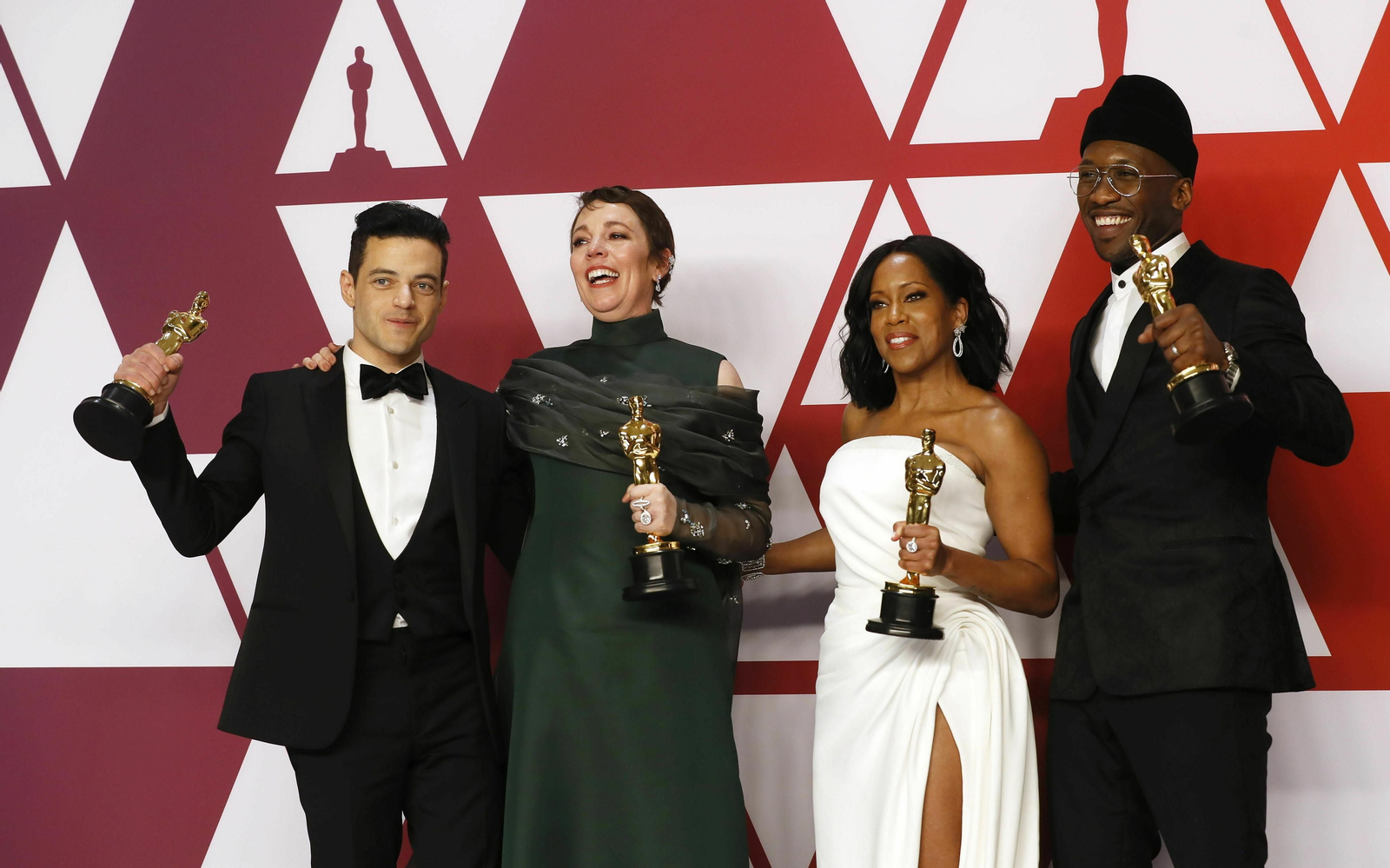 Los premiados con los galardones a las mejores actuaciones principales y secundarias.