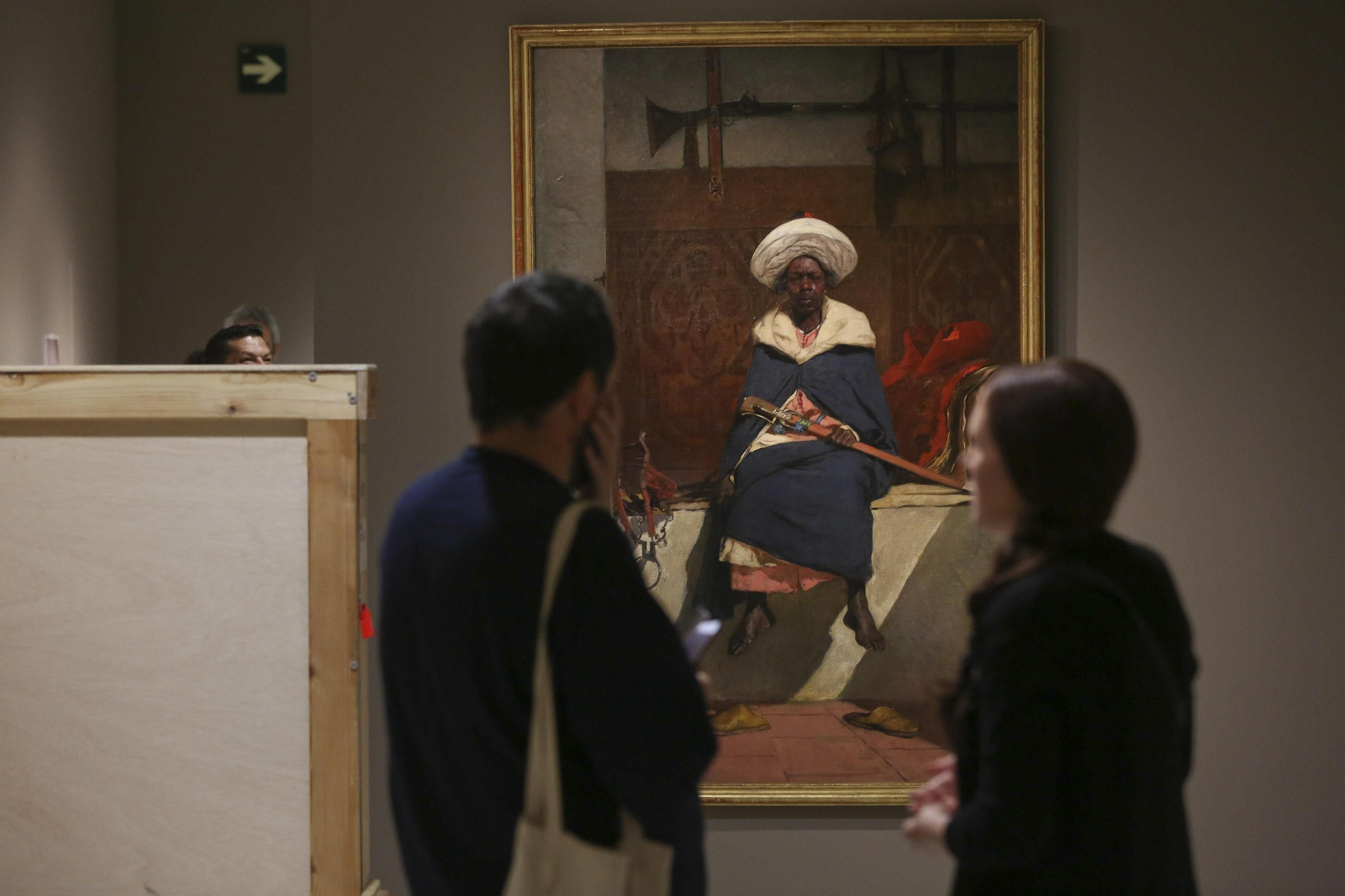 Fotos del montaje de la nueva exposición del Museo Carmen Thyssen