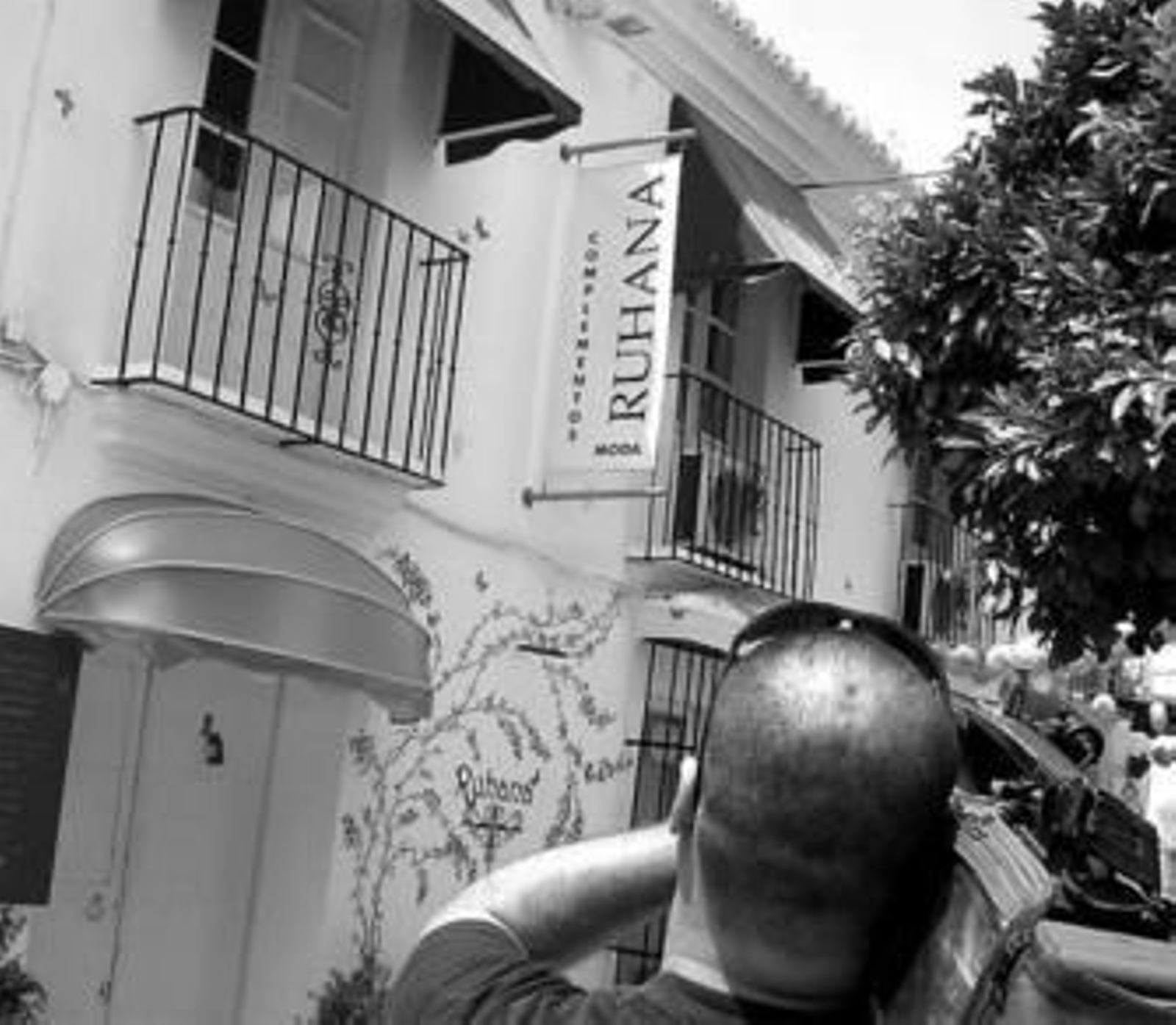 Despacho del abogado Juan Simón donde ayer se hizo un registro que duró tres horas.