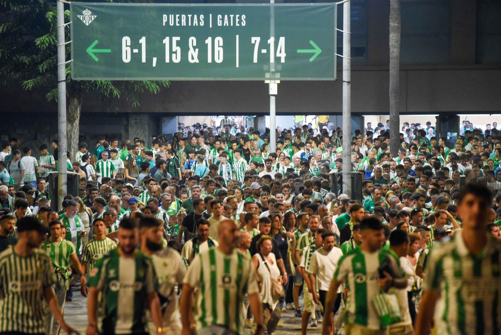 La afición del Betis en su primer partido en la Cartuja