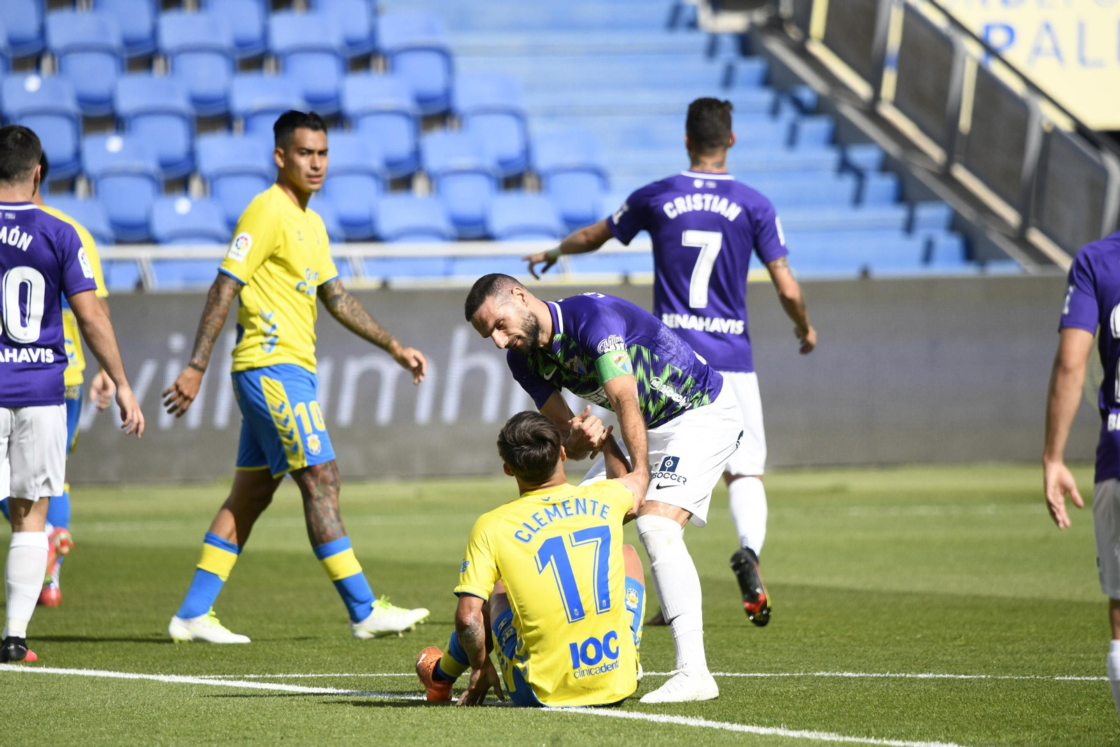 El Las Palmas-Málaga CF, en fotos