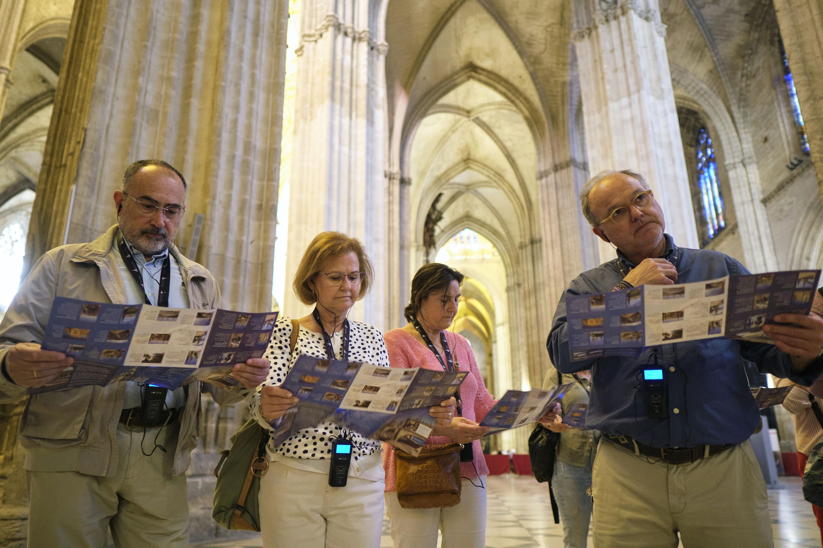 Recorrido de la visita por las cubiertas de la Catedral de Sevilla, al atardecer