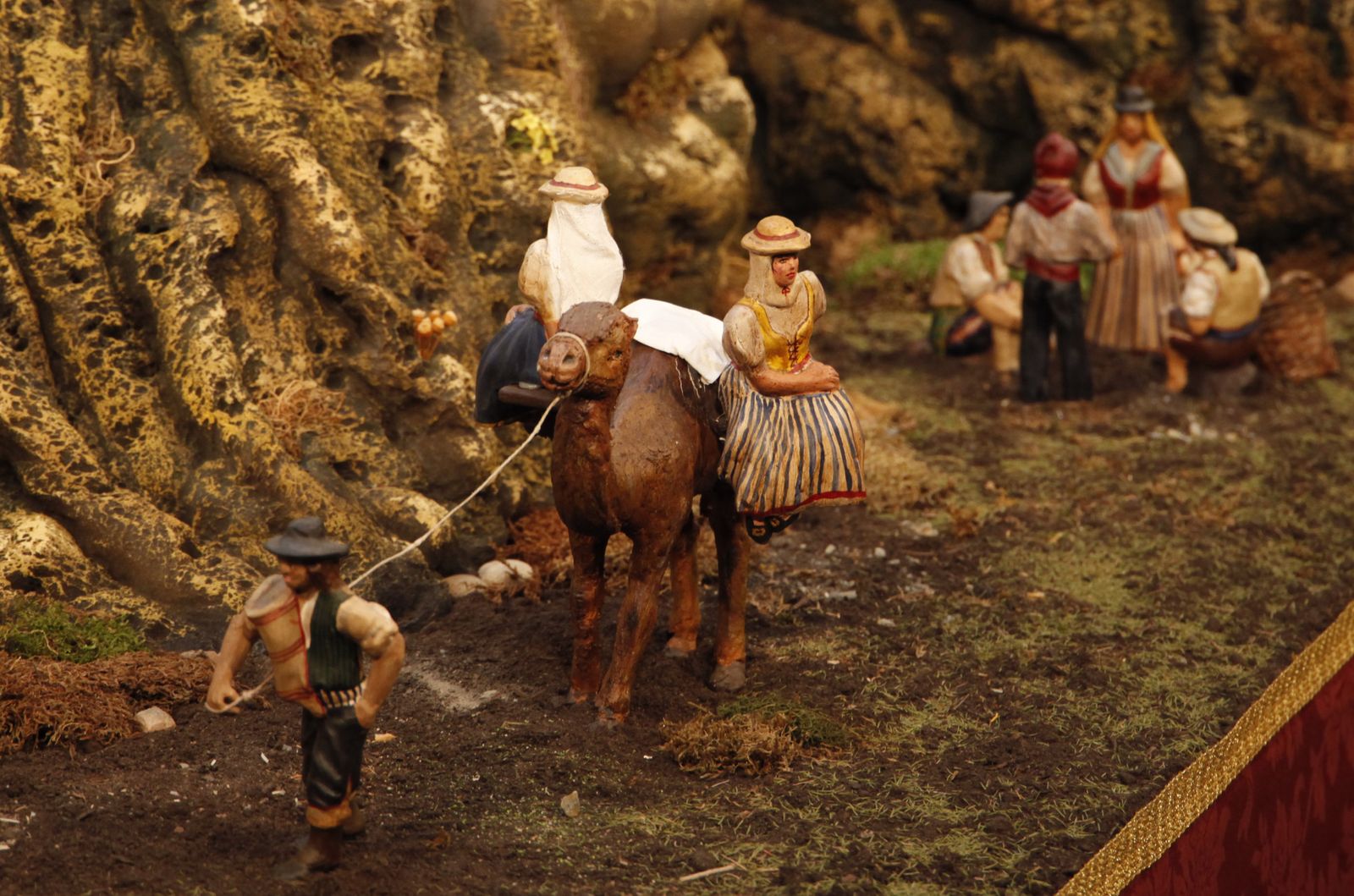 Escenas del belén del Hogar Canario, en la Escuela de Estudios Hispano-Americanos, CSIC.