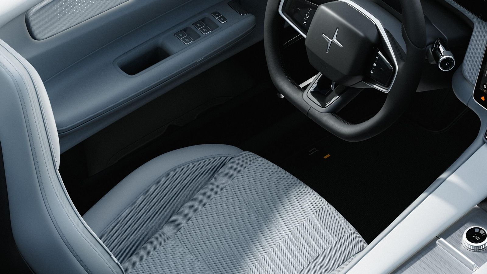 Polestar ha hecho mucho énfasis en utilizar materiales de origen sostenible y reciclados o fácilmente recuperables en este SUV.