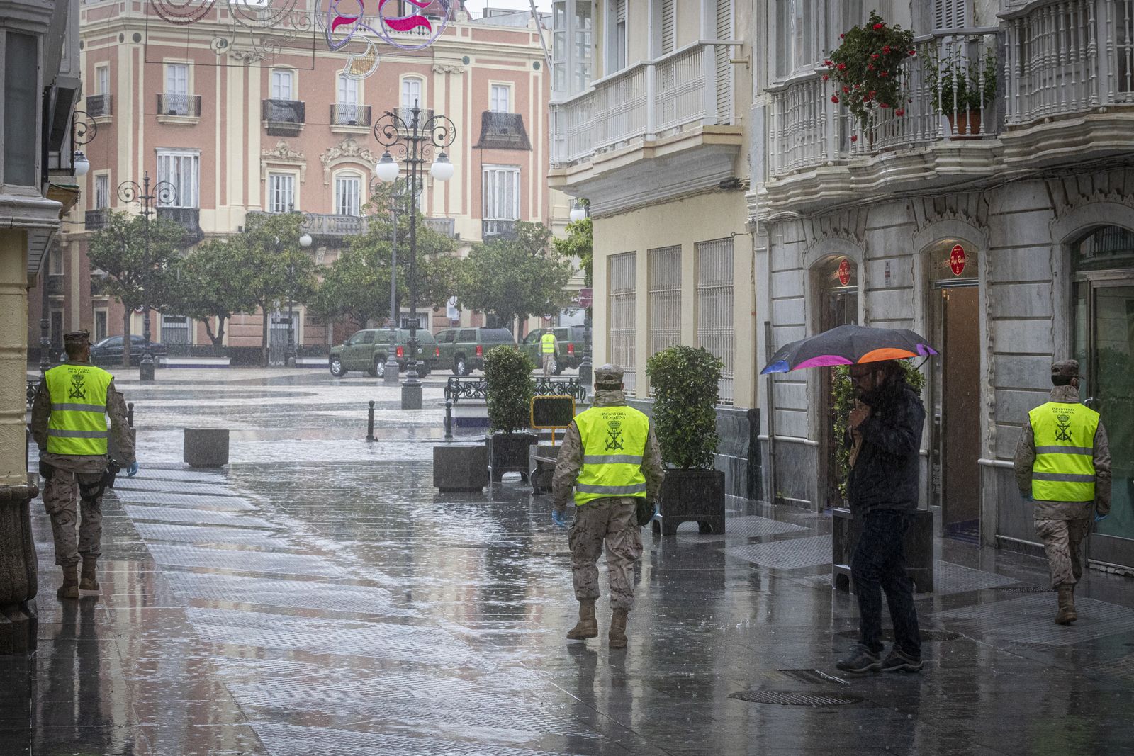 Presencia de ila Infanteria de Marina en Cádiz