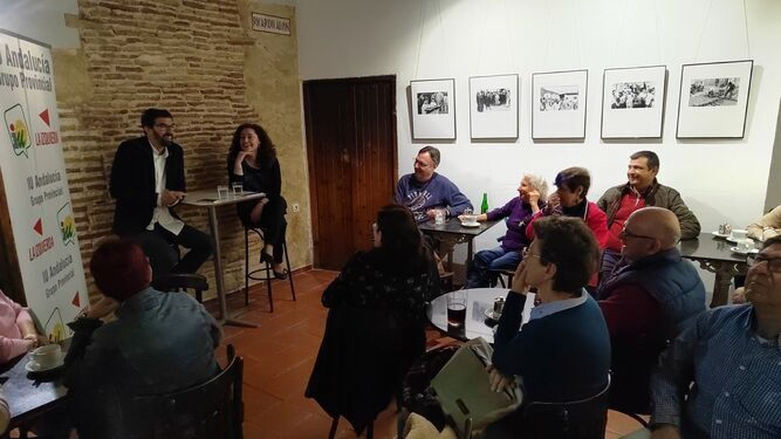 Una imagen del acto de apertura de precampaña de IU en El Puerto.