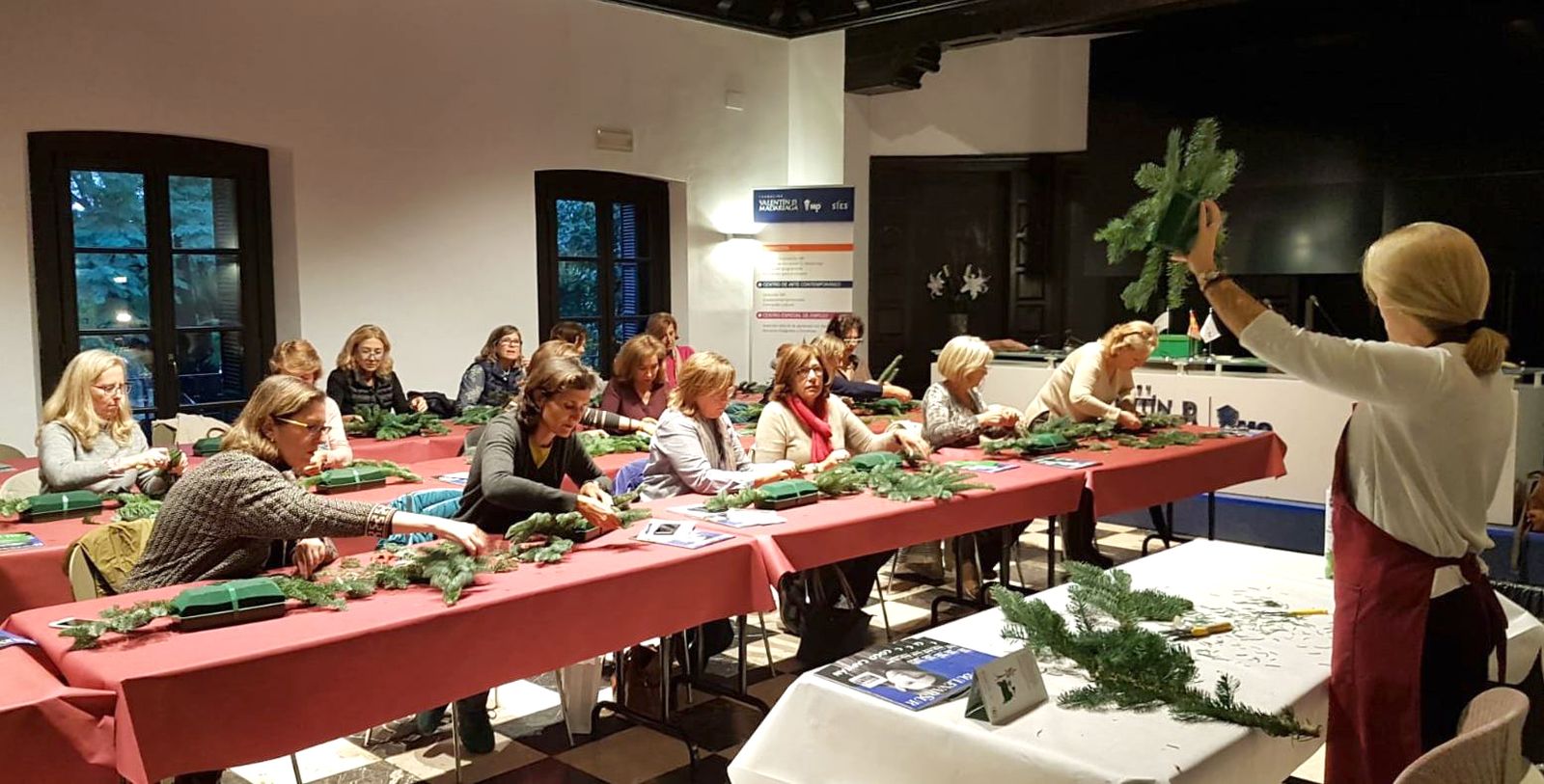 Los talleres artesanales se celebraban dentro del Mercado de Navidad de Nuevo Futuro, que ha tenido que ser suspendido.Fundación Valentín de Madariaga