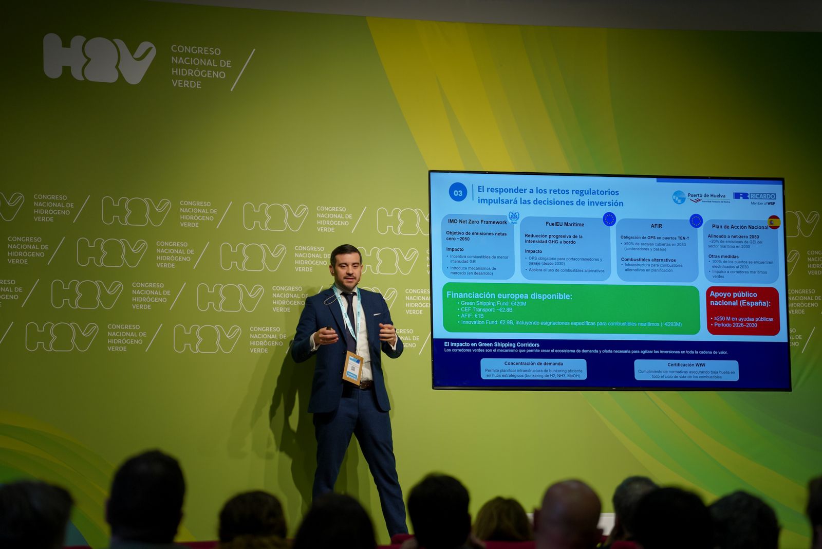 Ponencia del Puerto de Huelva durante las sesiones técnicas del Congreso H2V.