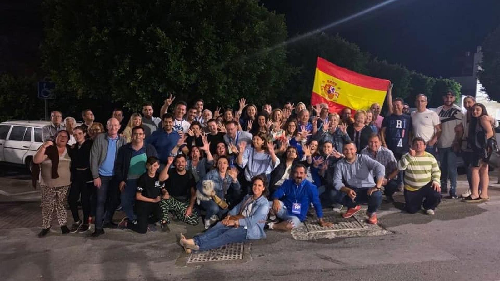 Celebración de la victoria en Mojácar.