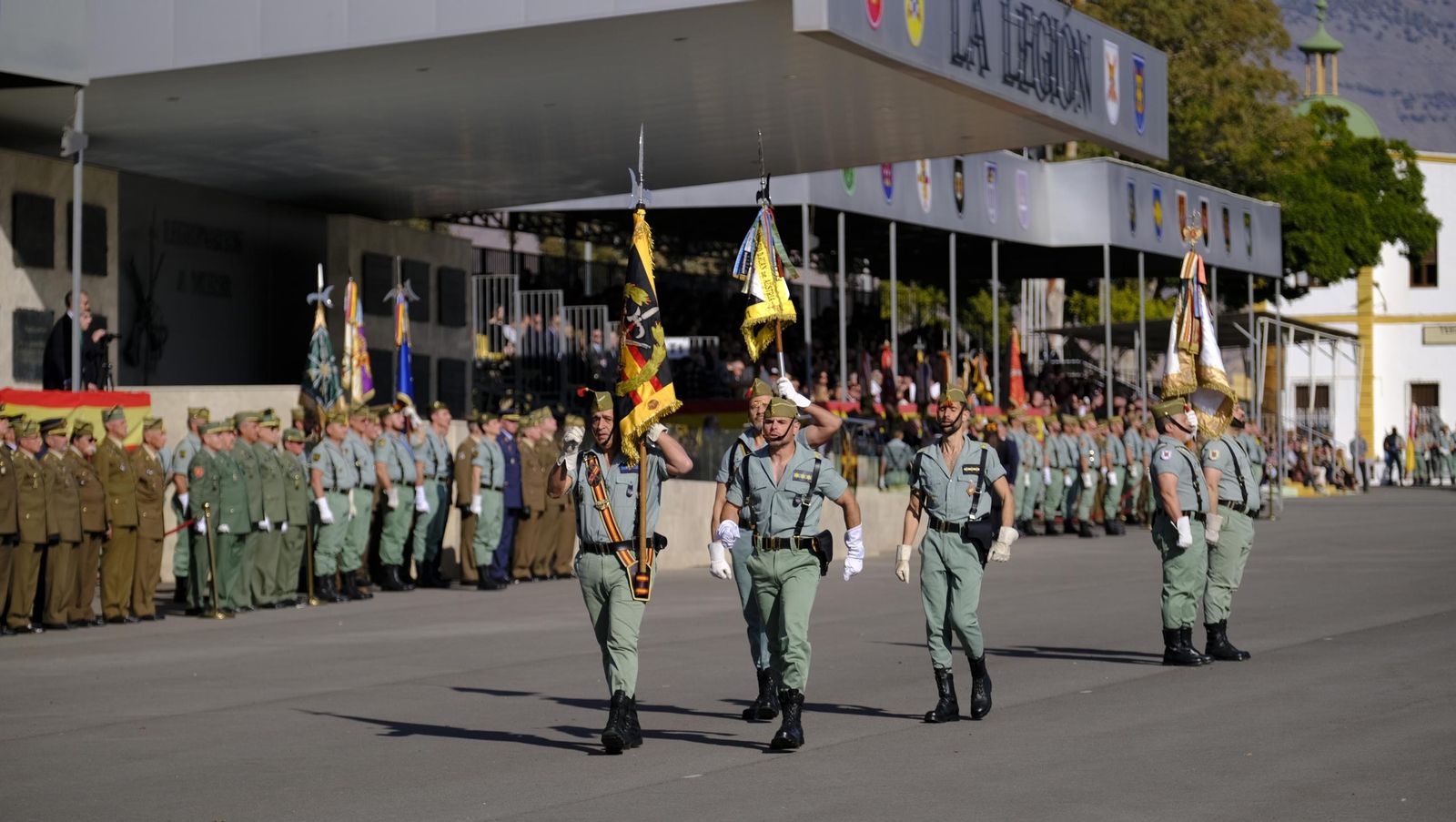 Conmemoración del Combate de Edchera en la Base Álvarez de Sotomayor de La Legión, en imágenes