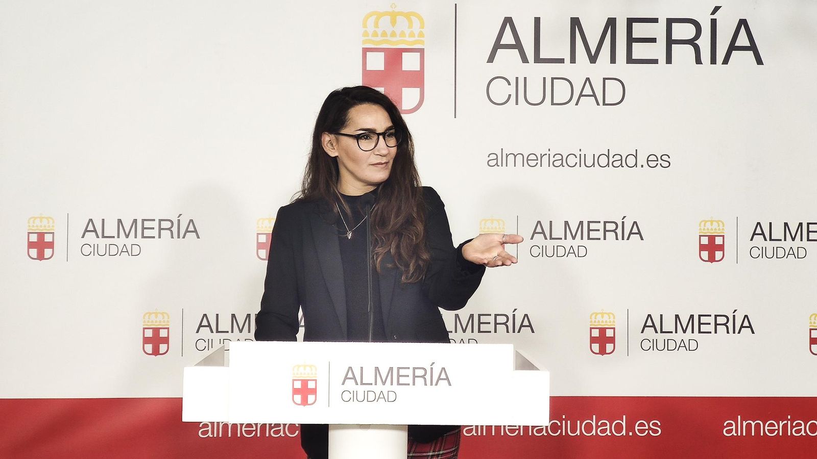 Carmen Mateos, en una imagen de archivo de una de sus últimas ruedas de prensa