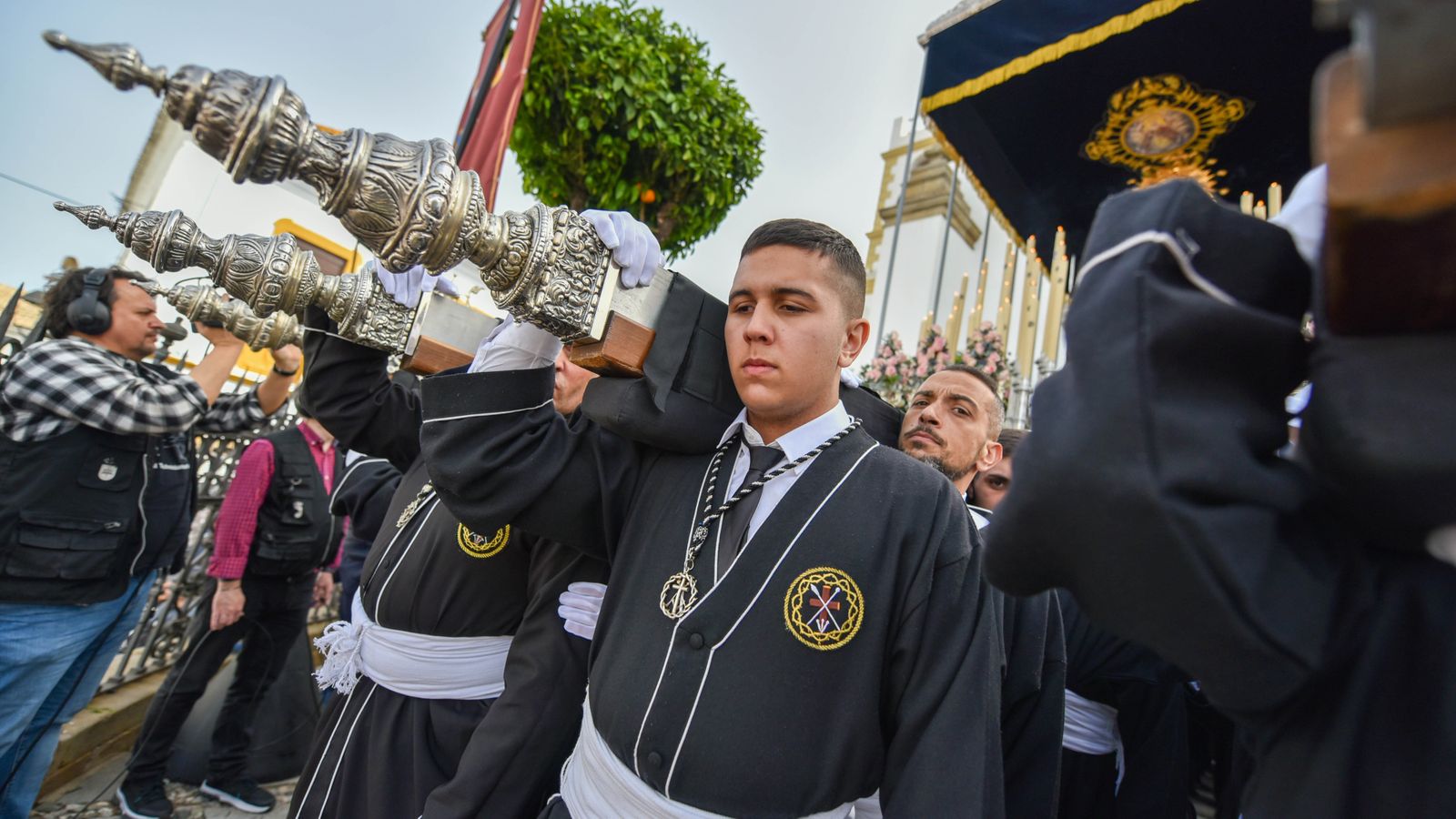 Fotos del Jueves Santo en San Roque: La Buena Muerte y Amargura