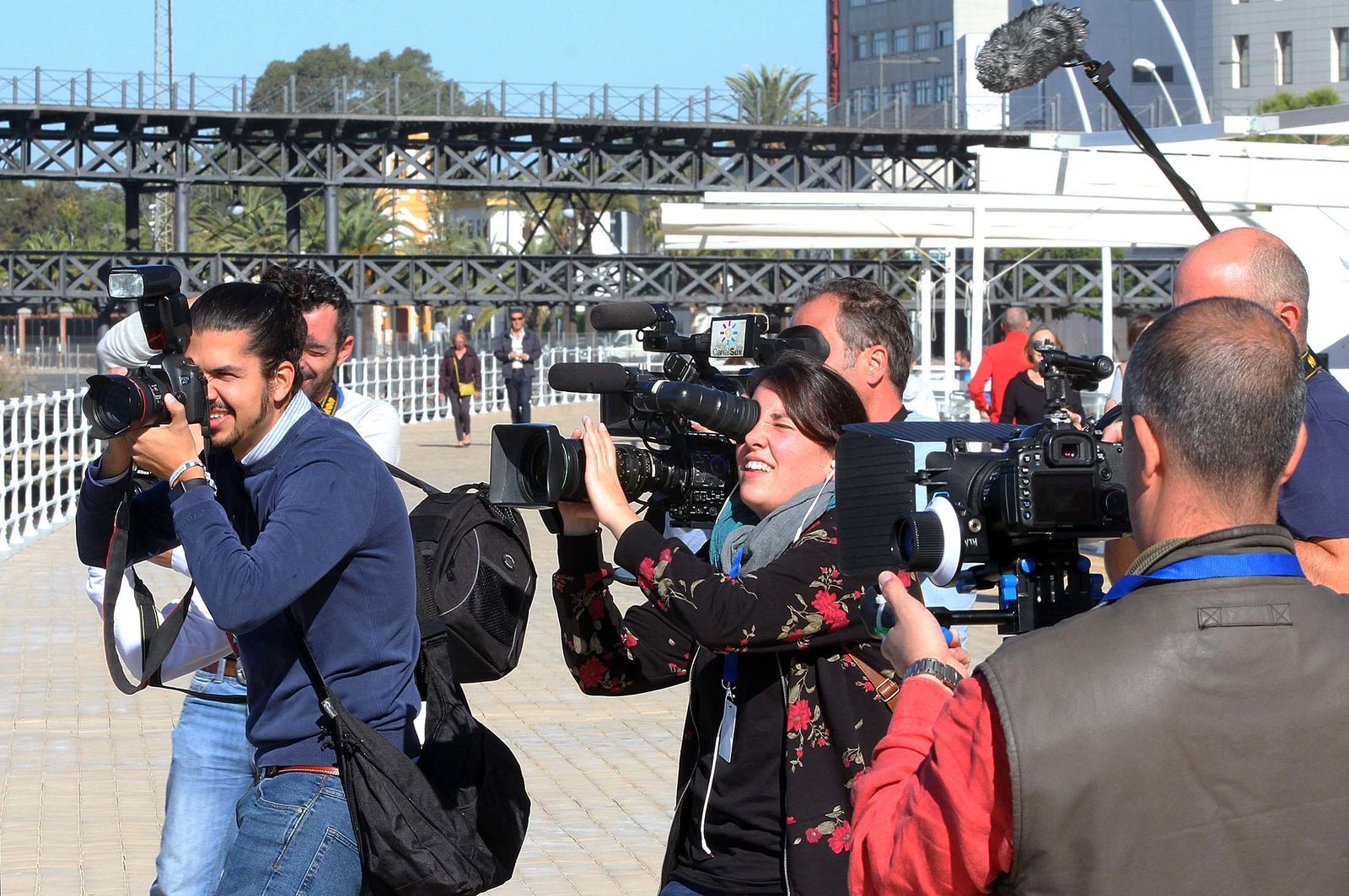 Imágenes de la entrega del premio Ciudad de Huelva a Darío Grandinetti.