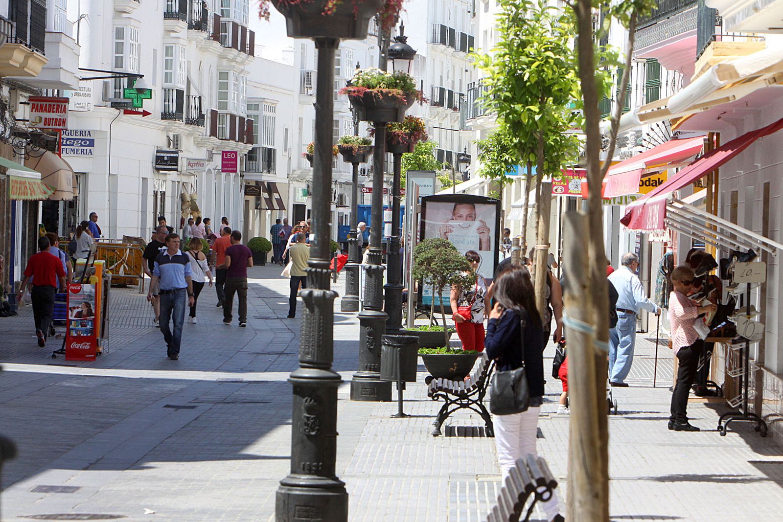 Vista de la céntrica calle La Plaza.