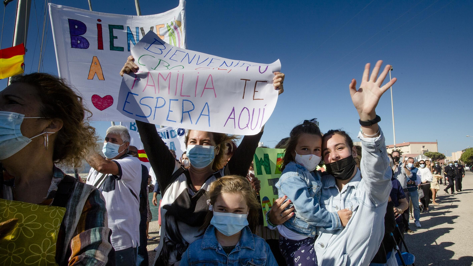 Las imágenes de la llegada del patrullero "Vigía" a la base de Puntales.