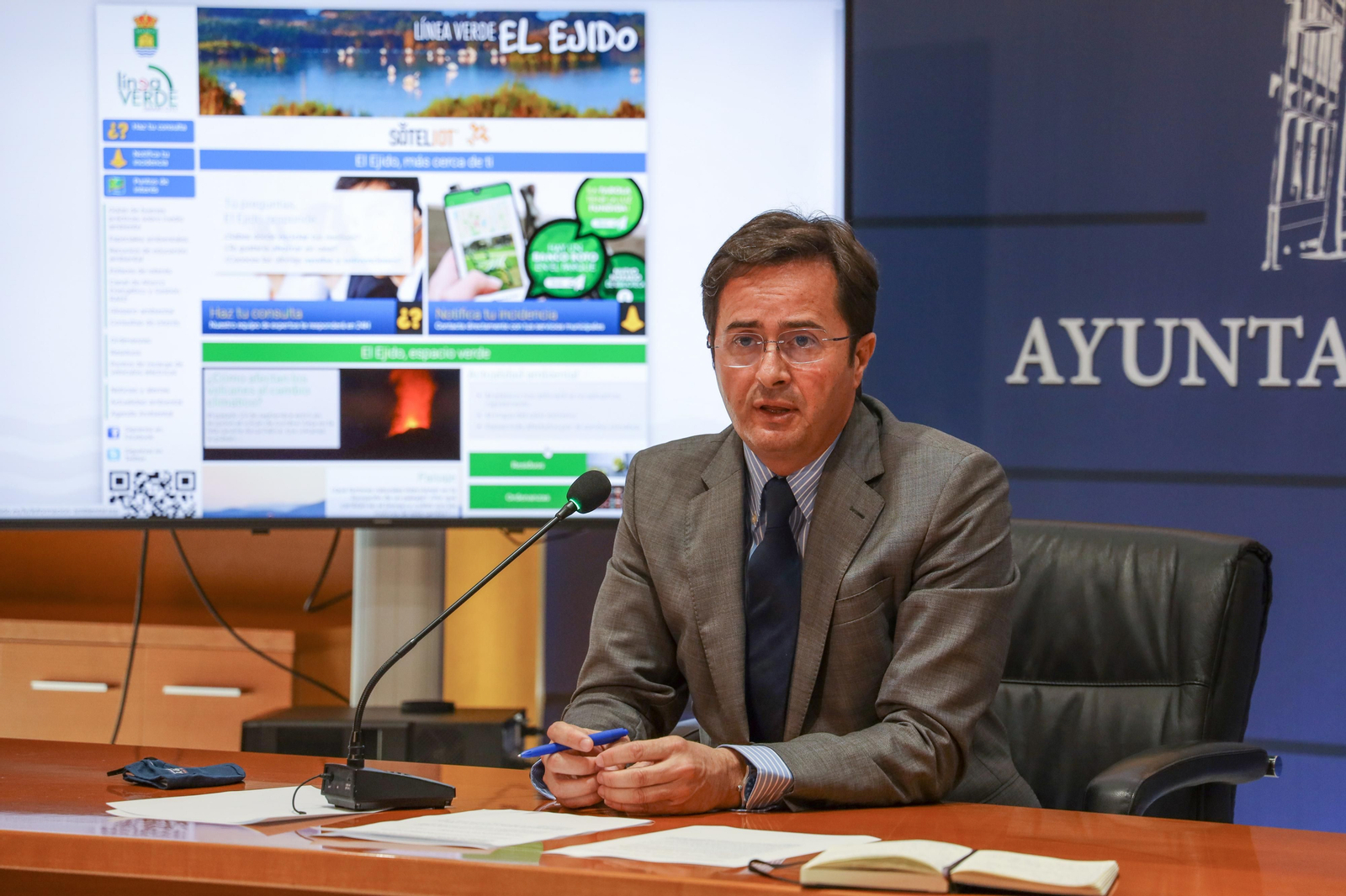 Francisco Góngora, durante la reciente presentación de ‘Línea Verde’.