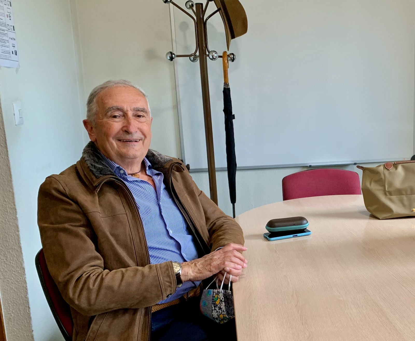 Joaquín Álvarez Zamorano, en la Sala de Togas de los juzgados