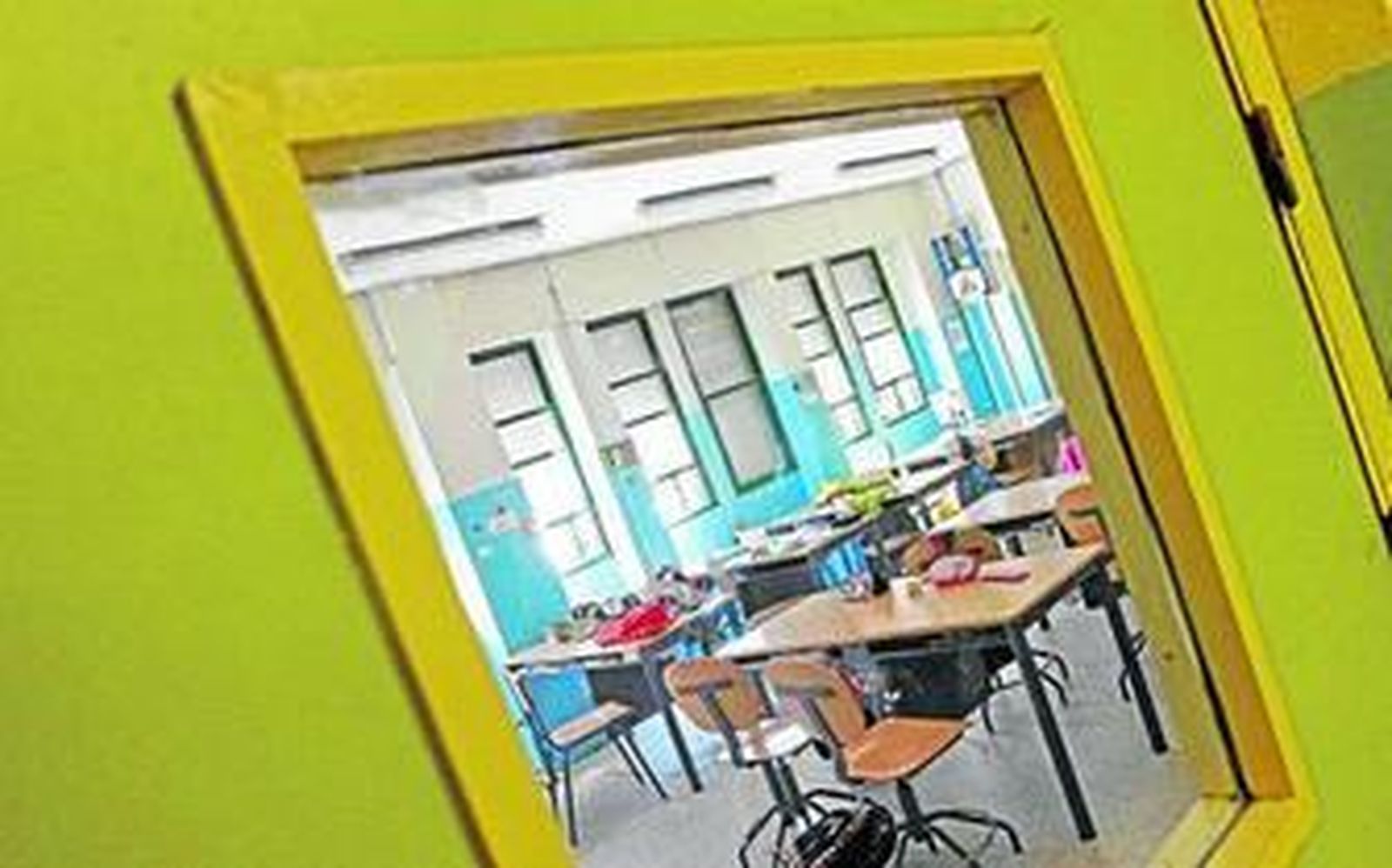 Imagen de archivo del un aula vacía del IES Federico García Lorca del Saladillo.