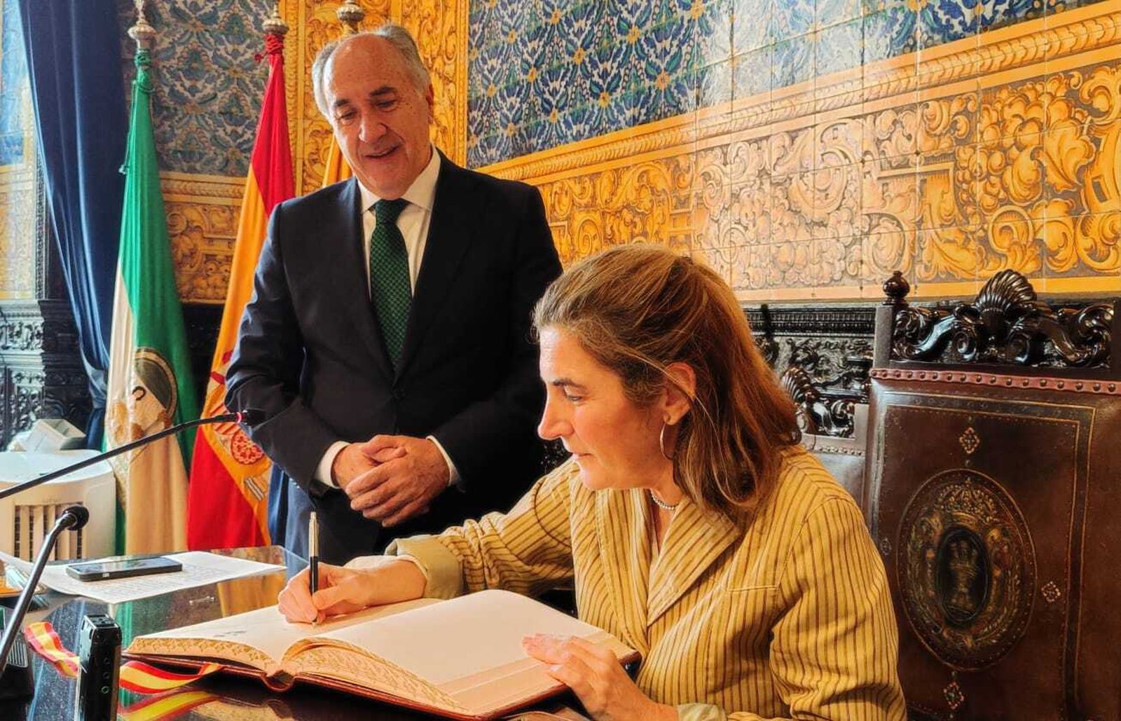 Visita de la consejera de Empleo, Rocío Blanco, este miércoles a Algeciras.