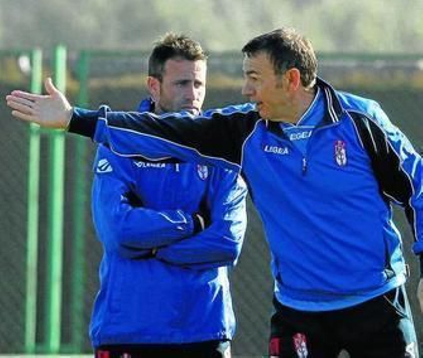 Abel Resino, durante un entrenamiento en su etapa en el Granada.